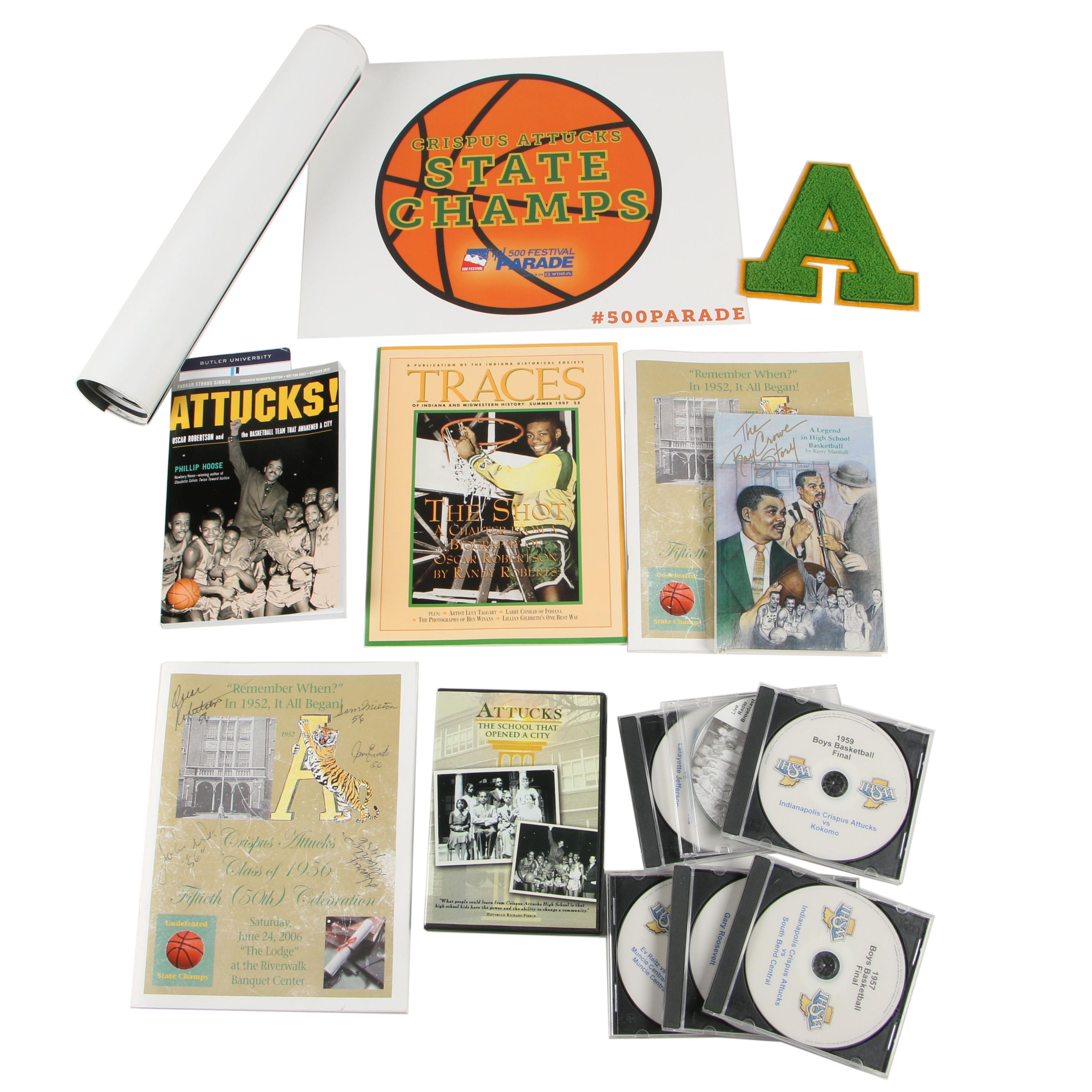 Crispus Attucks Varsity Letter, Signed Program, Photographs and More