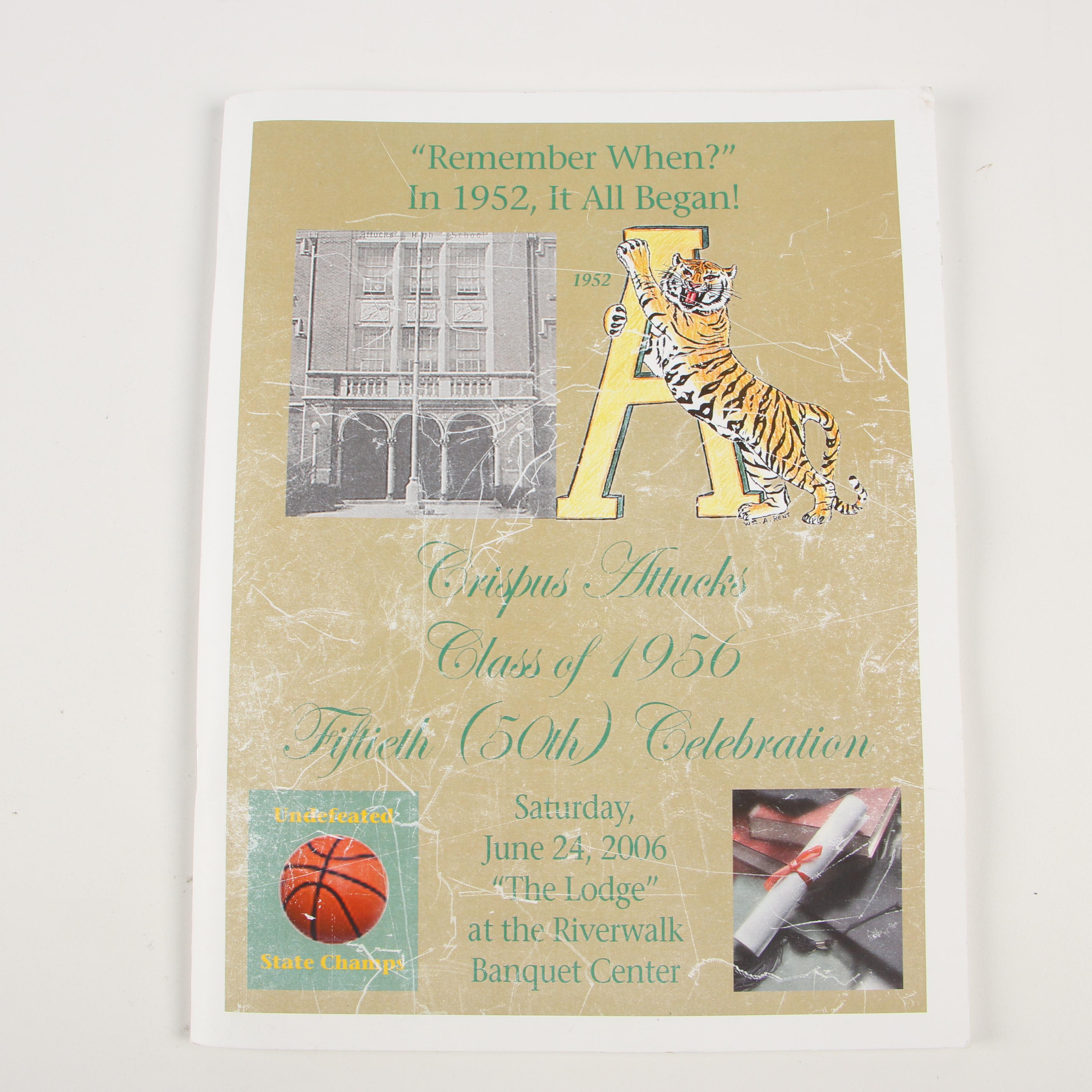 Crispus Attucks Varsity Letter, Signed Program, Photographs and More