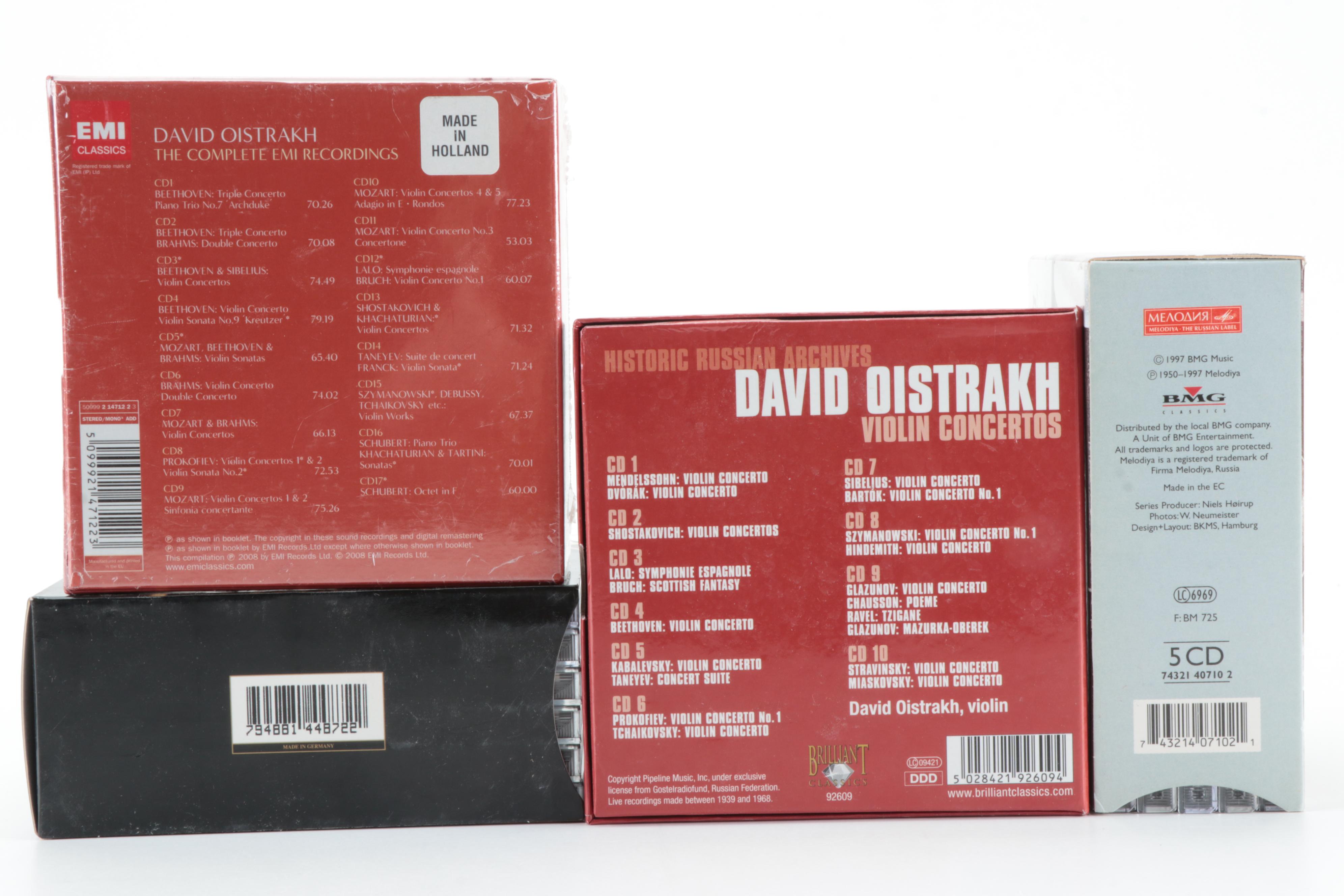 Davin Oistrakh, Julian Break and Joaquín Rodrigo CD Box Sets