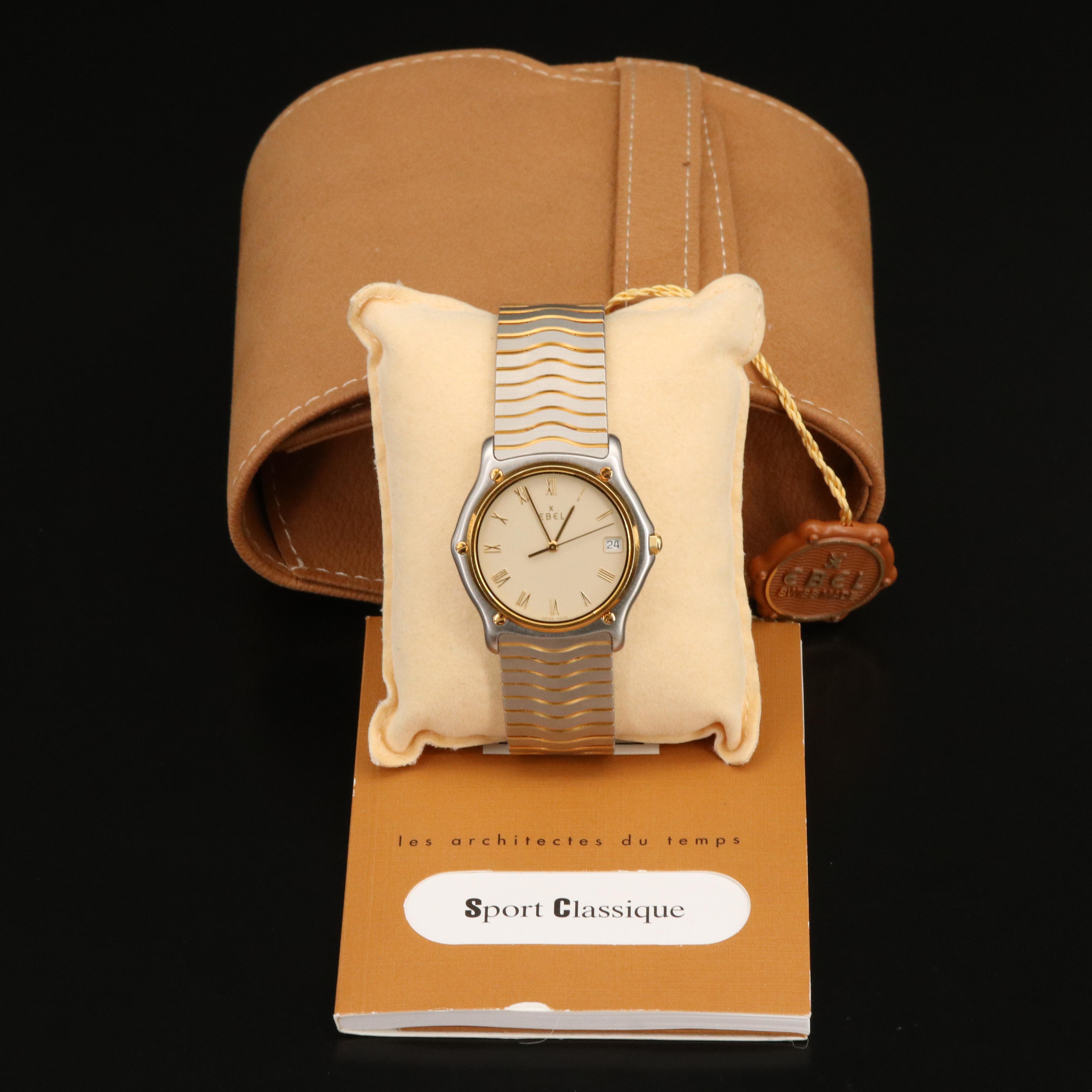 Ebel Classic Wave 18K and Stainless Steel Watch