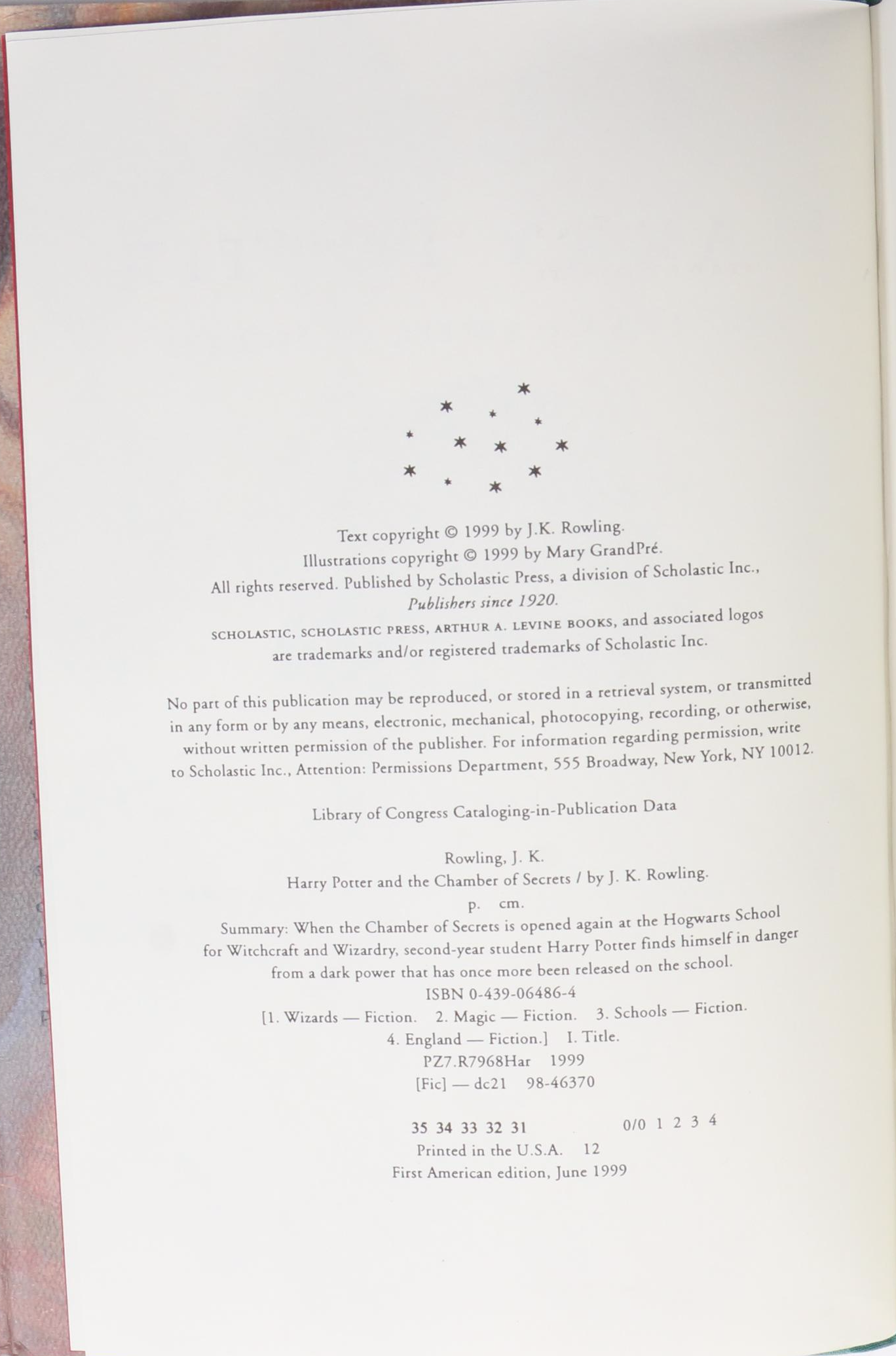 First American Edition "Harry Potter" Complete Series by J. K. Rowling