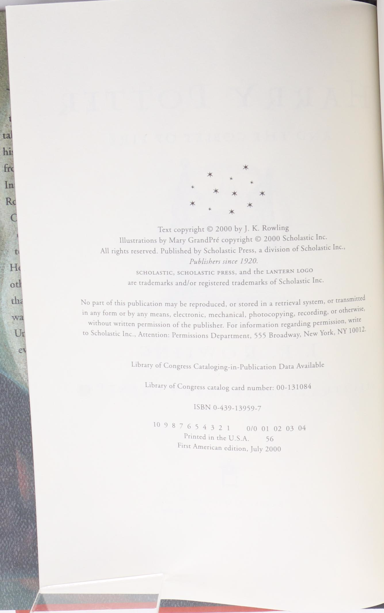 First American Edition "Harry Potter" Complete Series by J. K. Rowling