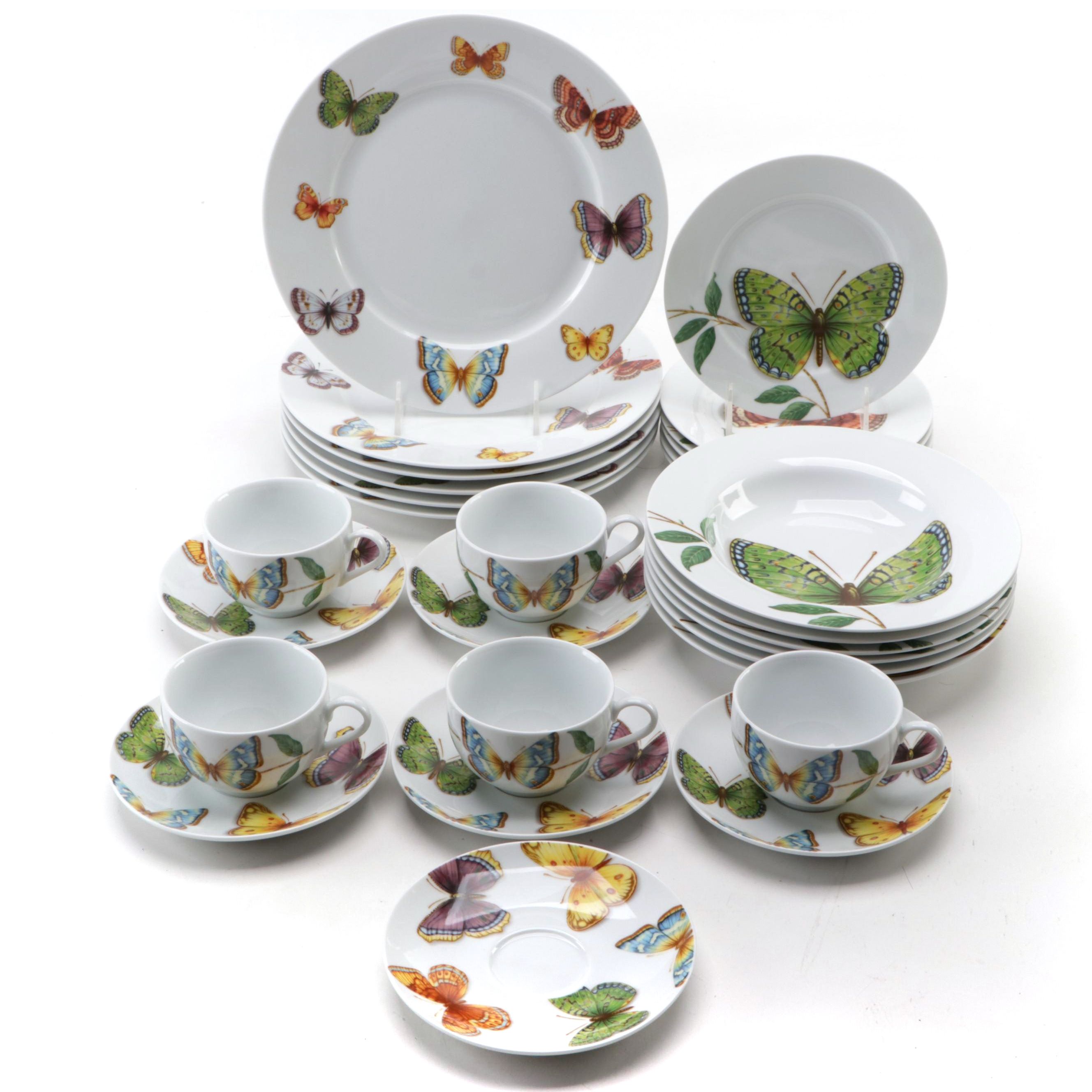 Neiman Marcus "Butterfly" Porcelain Dinnerware