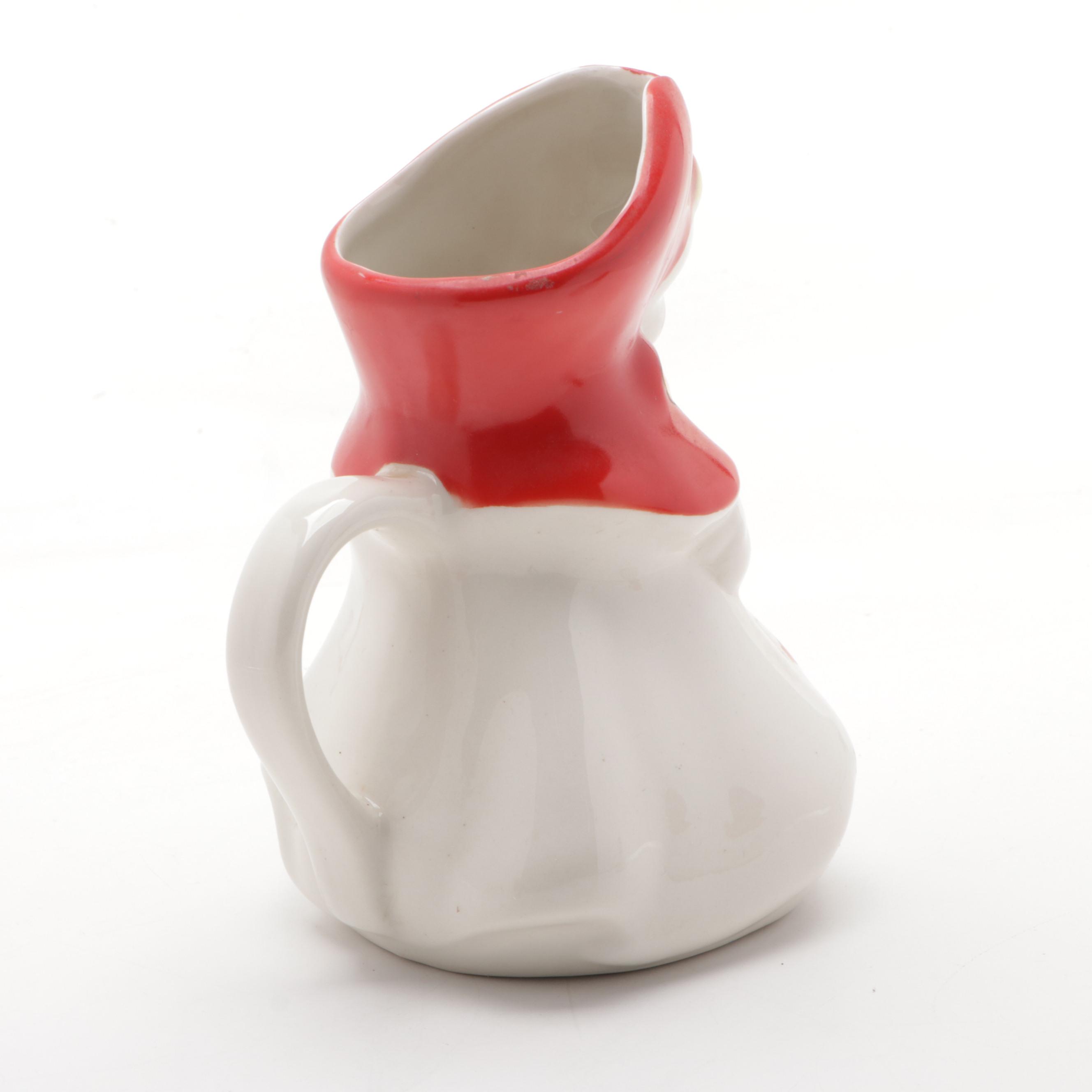 Hull "Little Red Riding Hood" Ceramic Pitcher and Salt and Pepper Shaker Set