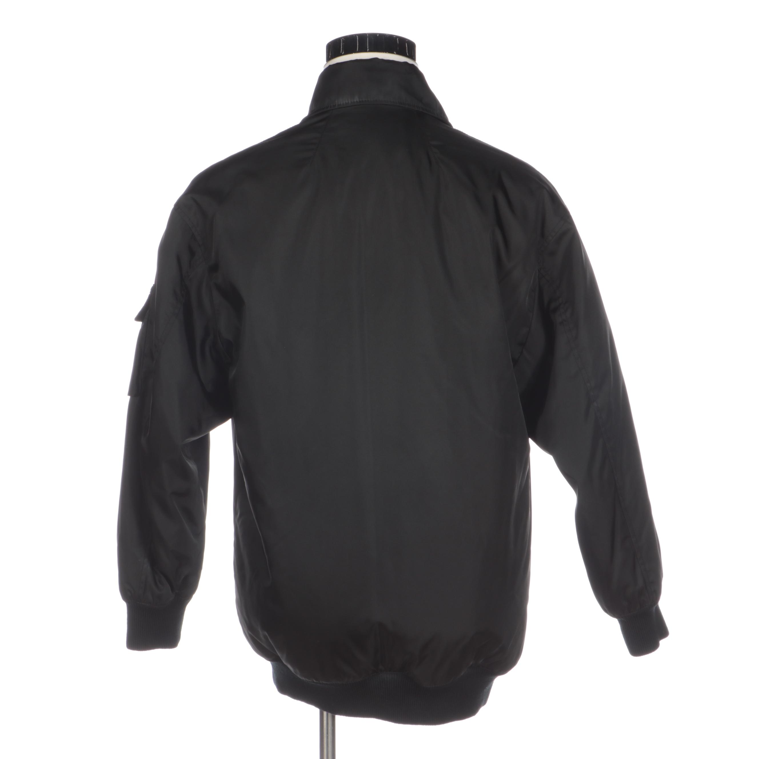 Prada Men's Bomber Jacket in Black Nylon