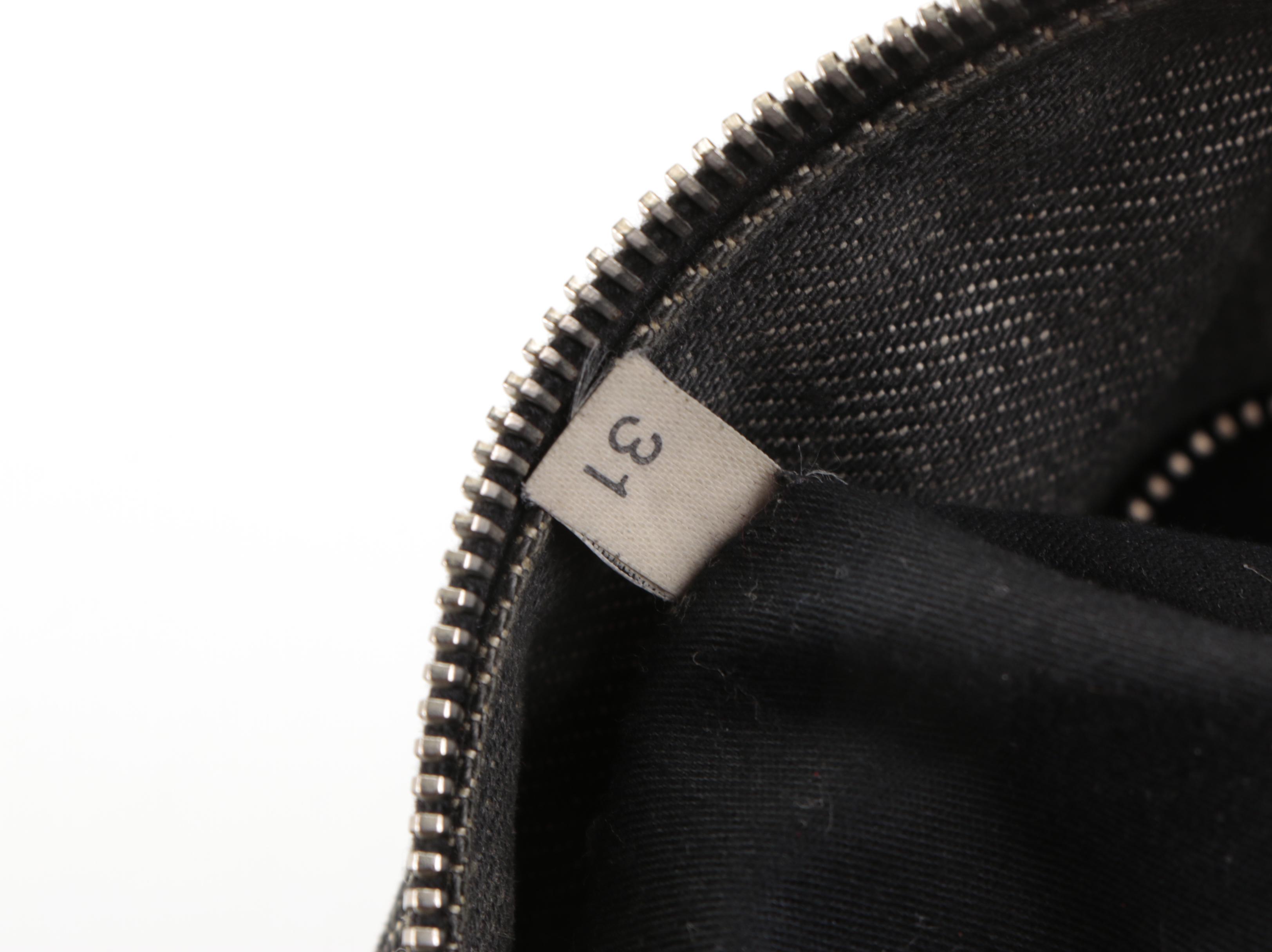 Prada Hobo Shoulder Bag in Denim and Dark Brown Leather with Contrast Stitching