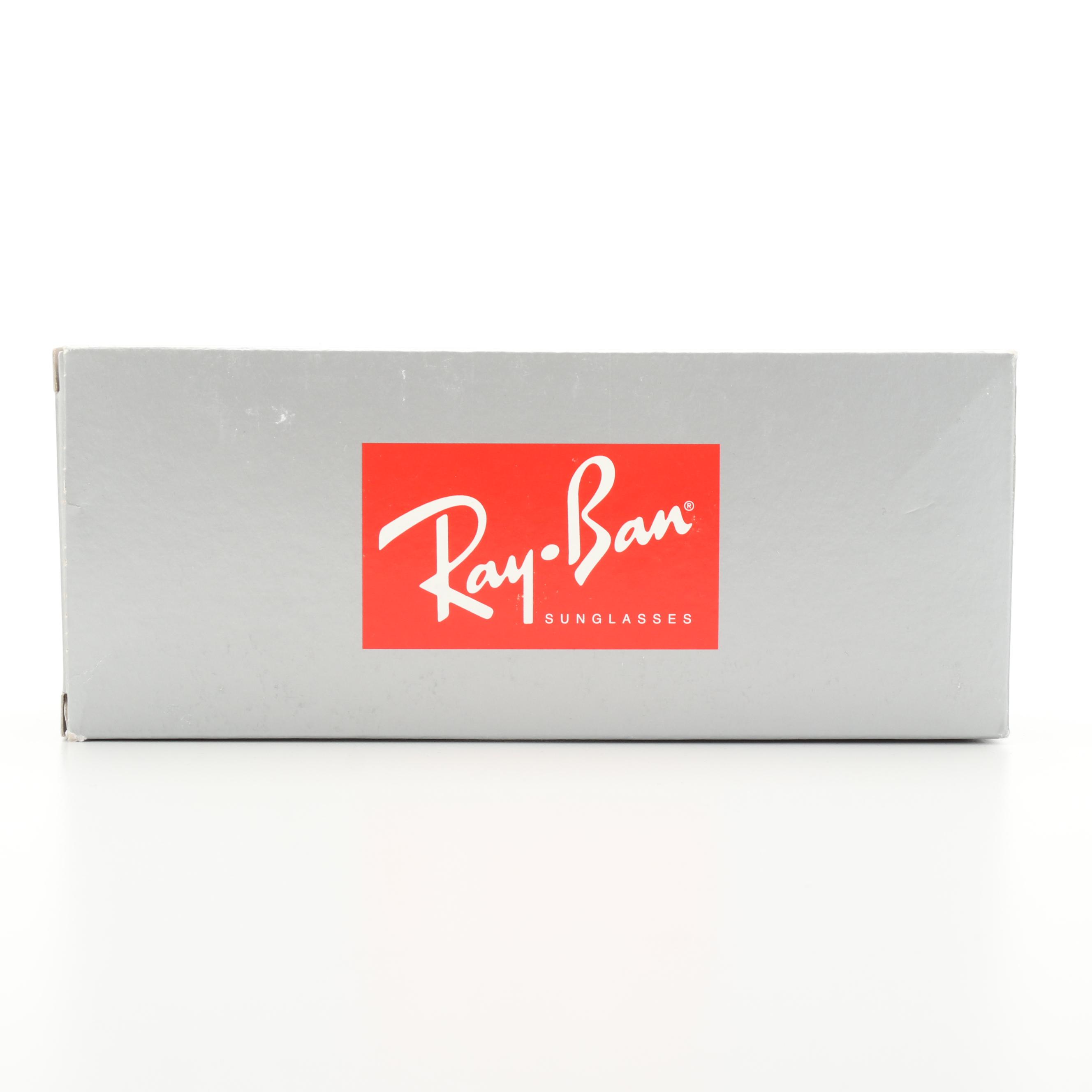 Ray-Ban RB4380-N-F Round Tortoise Acetate Sunglasses with Case and Box