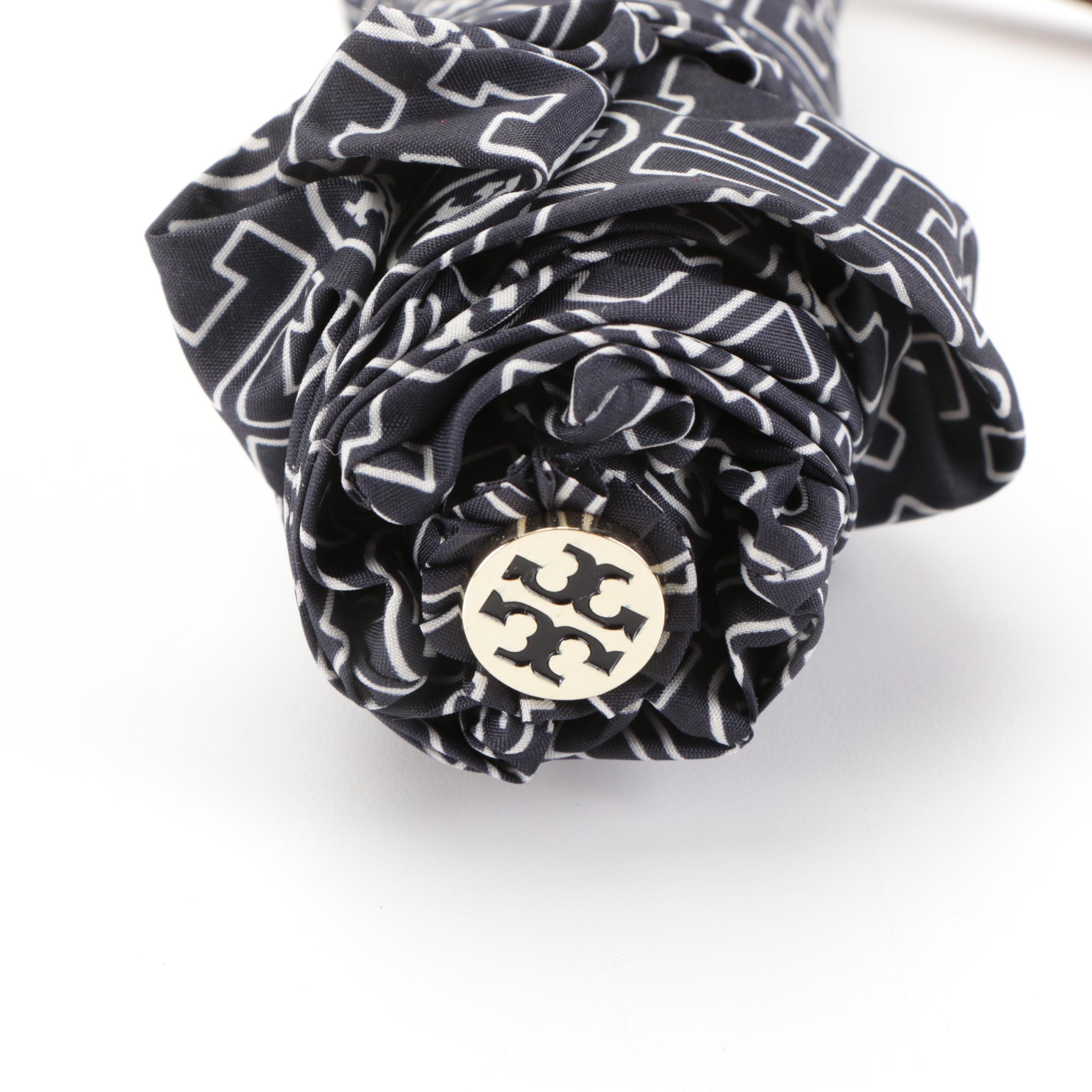 Tory Burch Gold-Tone Metal Bag Charm and Compact Umbrella