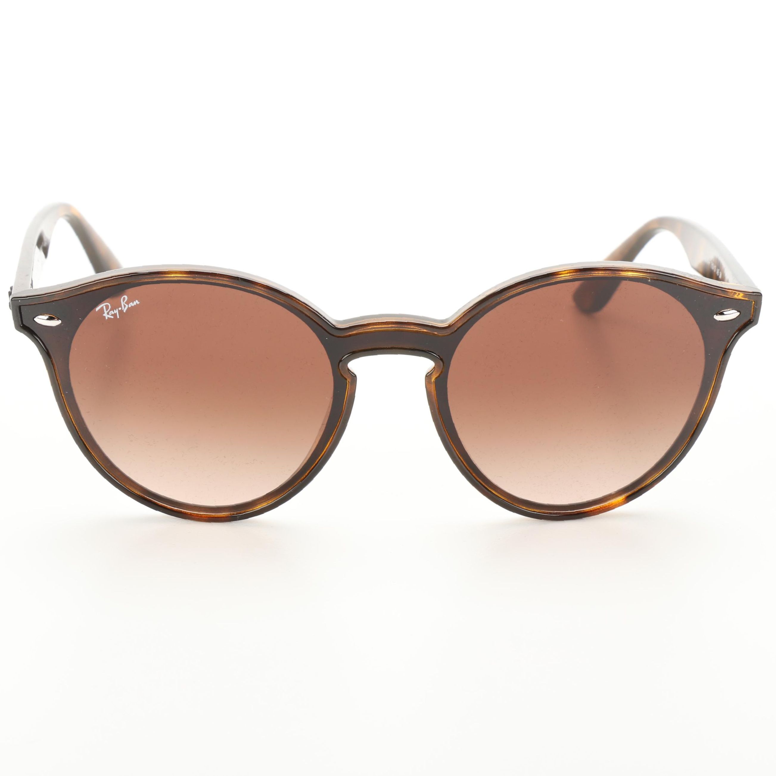 Ray-Ban RB4380-N-F Round Tortoise Acetate Sunglasses with Case and Box