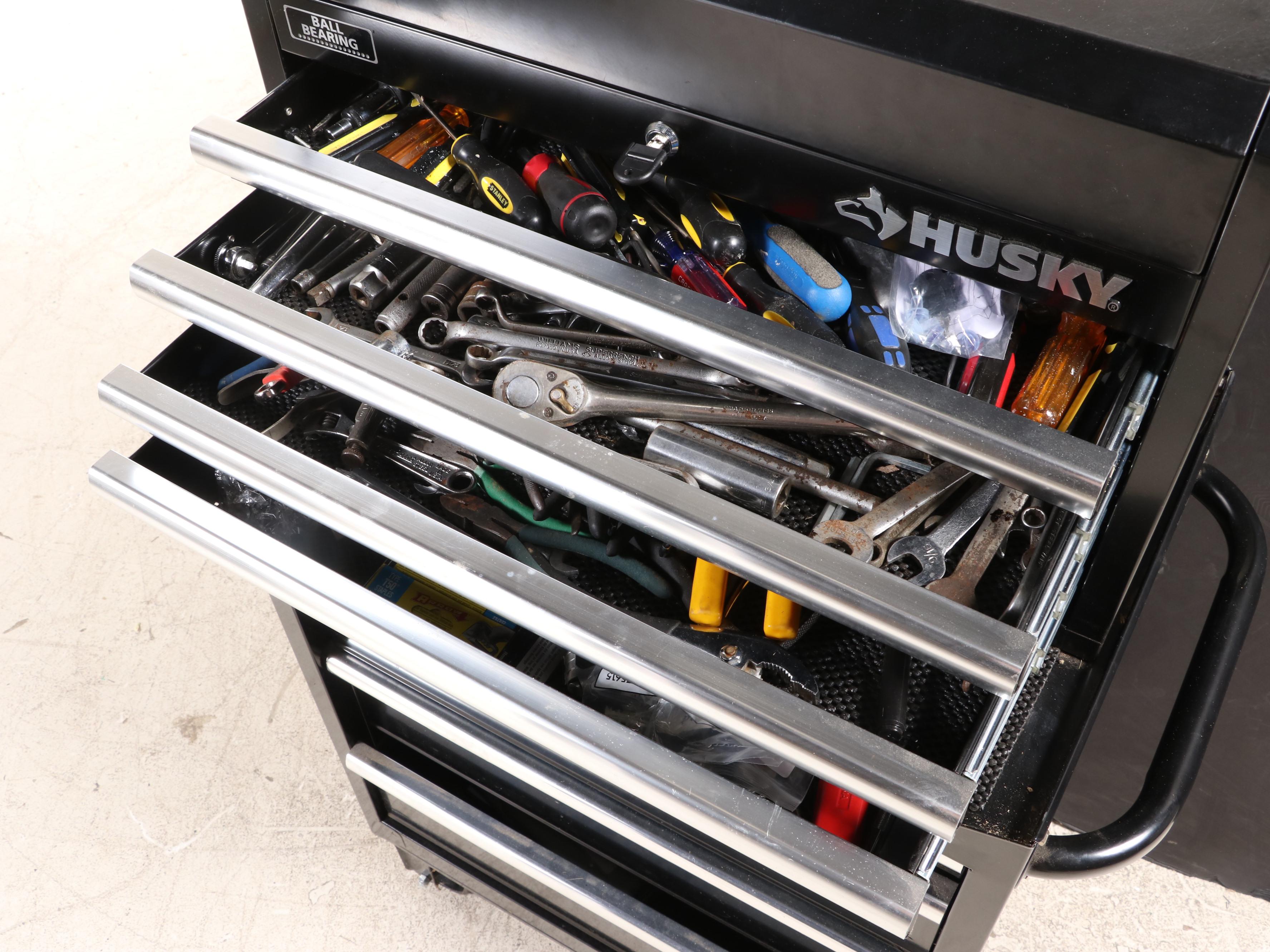 Husky Tool Chest on Casters with Tools
