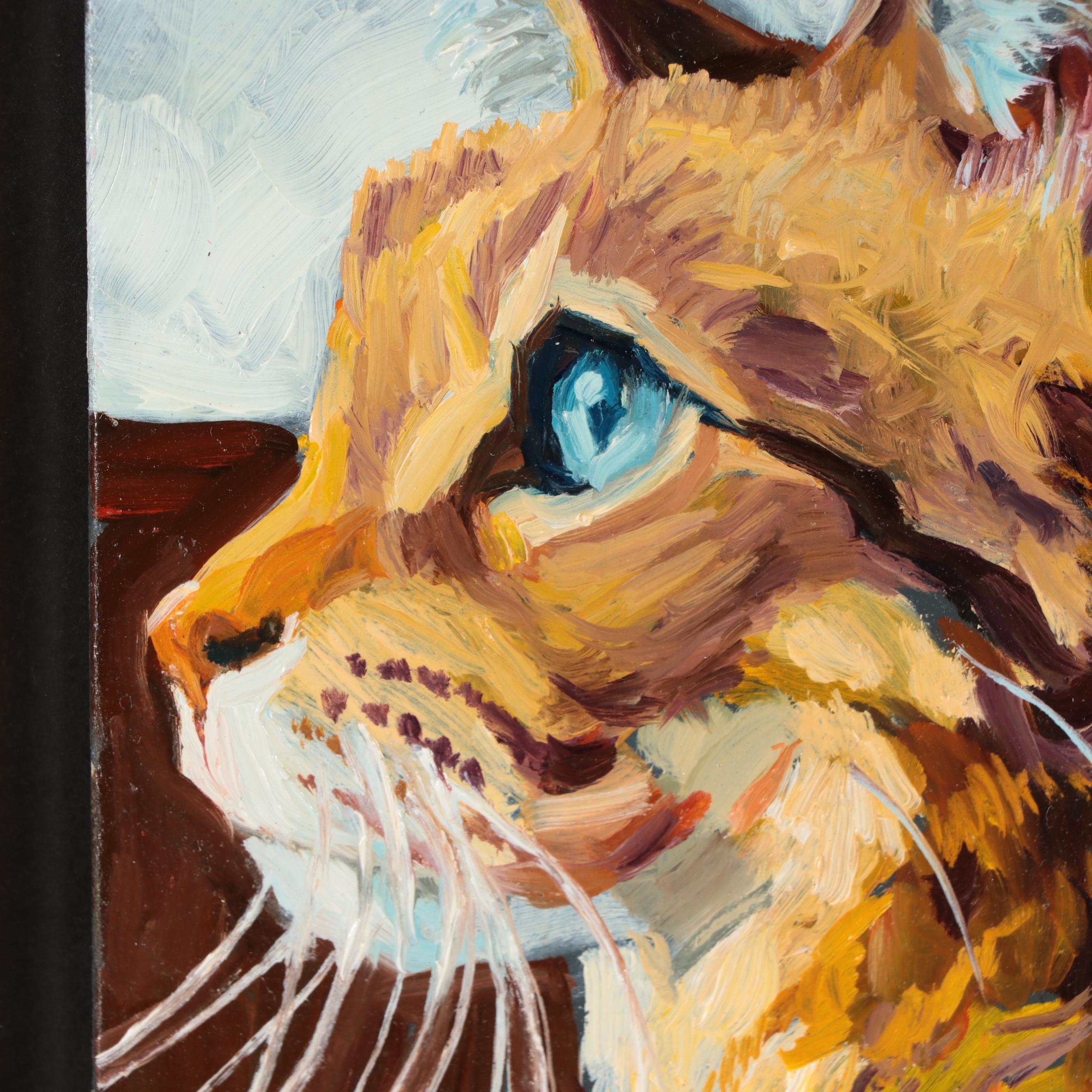 Jeff Claudio Oil Painting "Tabby Cat"