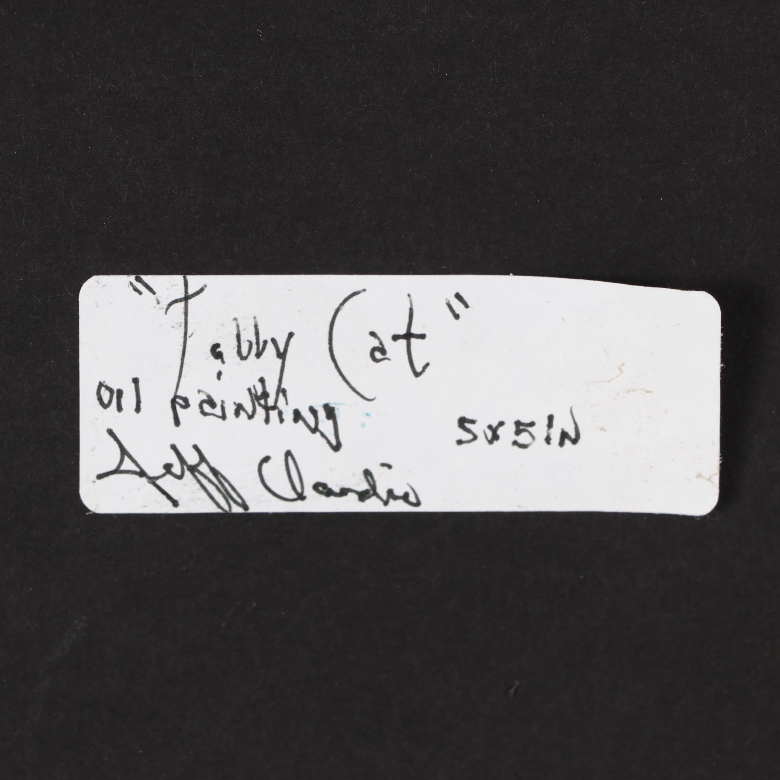 Jeff Claudio Oil Painting "Tabby Cat"