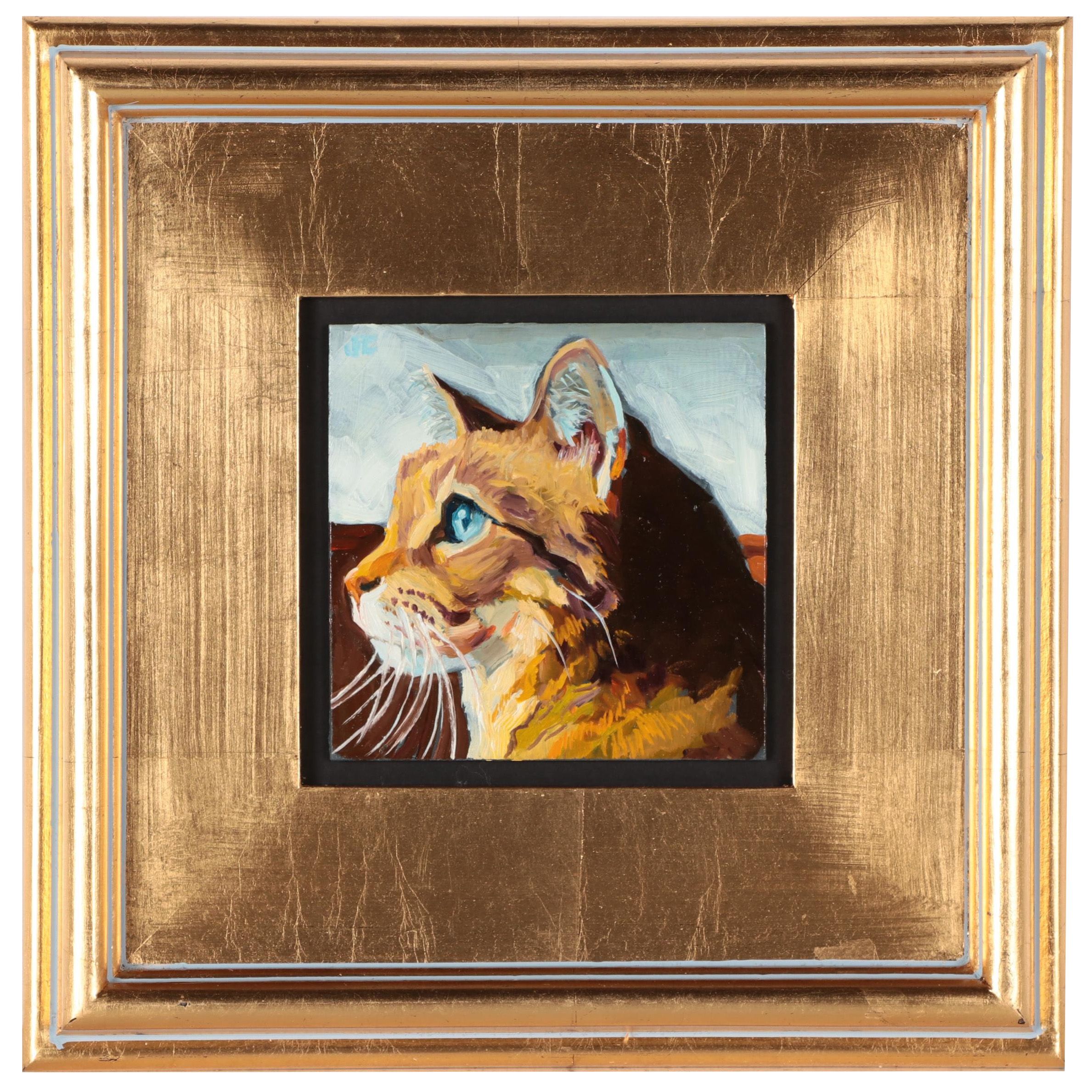 Jeff Claudio Oil Painting "Tabby Cat"