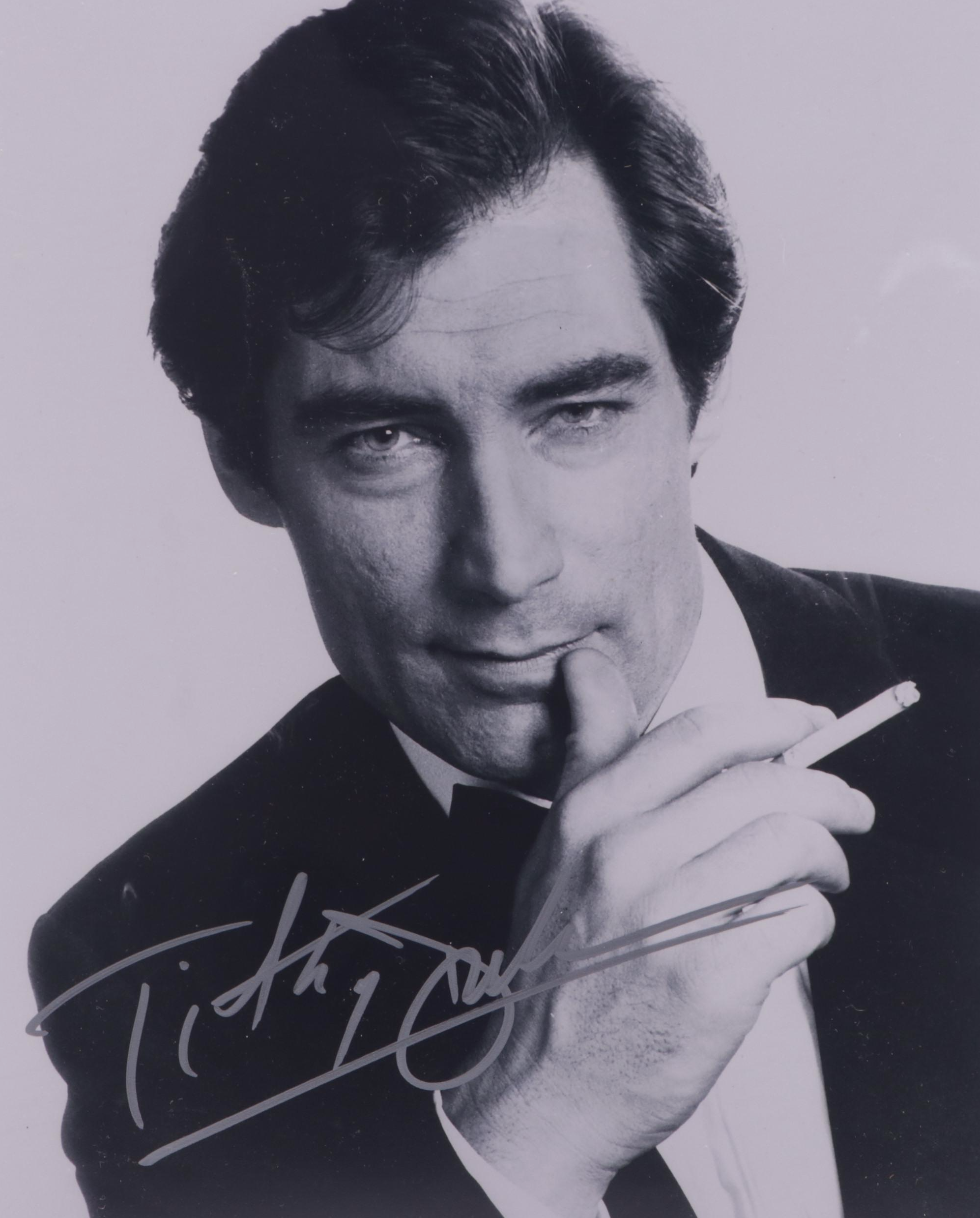 Timothy Dalton Signed "James Bond 007" Movie Photo Print, COA