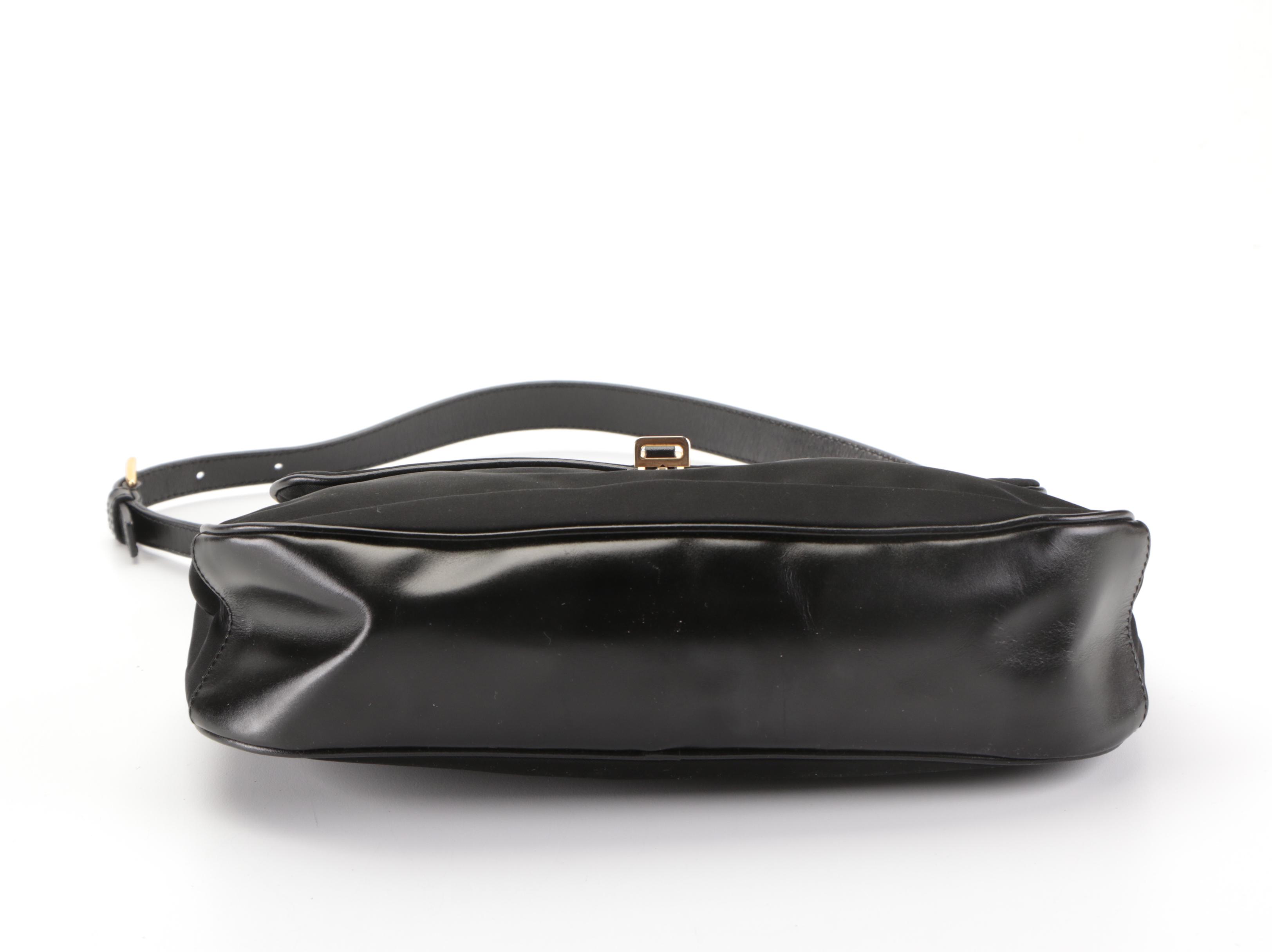 Prada Shoulder Bag in Black Tessuto Nylon and Leather Trim