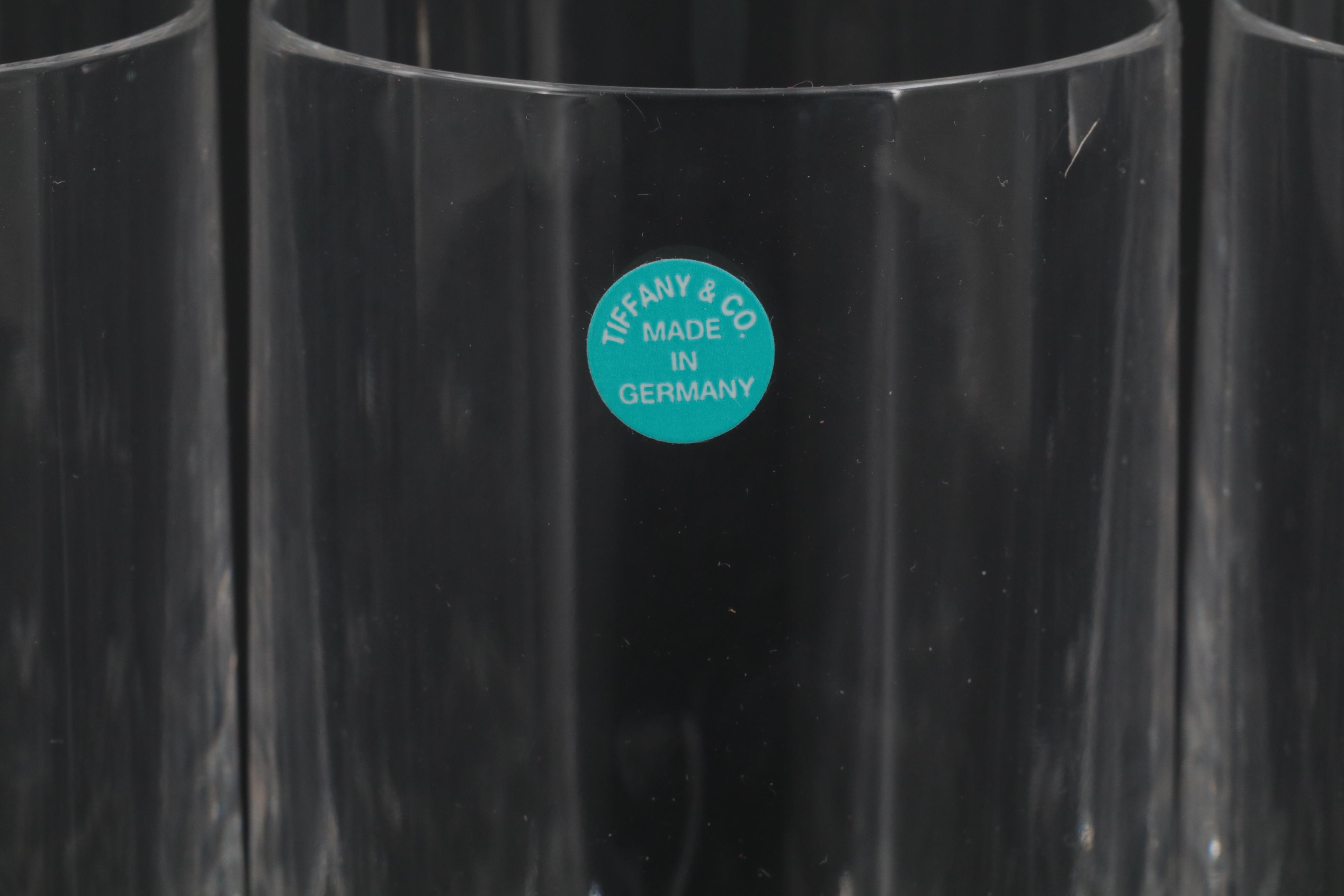 Tiffany & Co. "Rock Cut" Crystal Highball Glasses