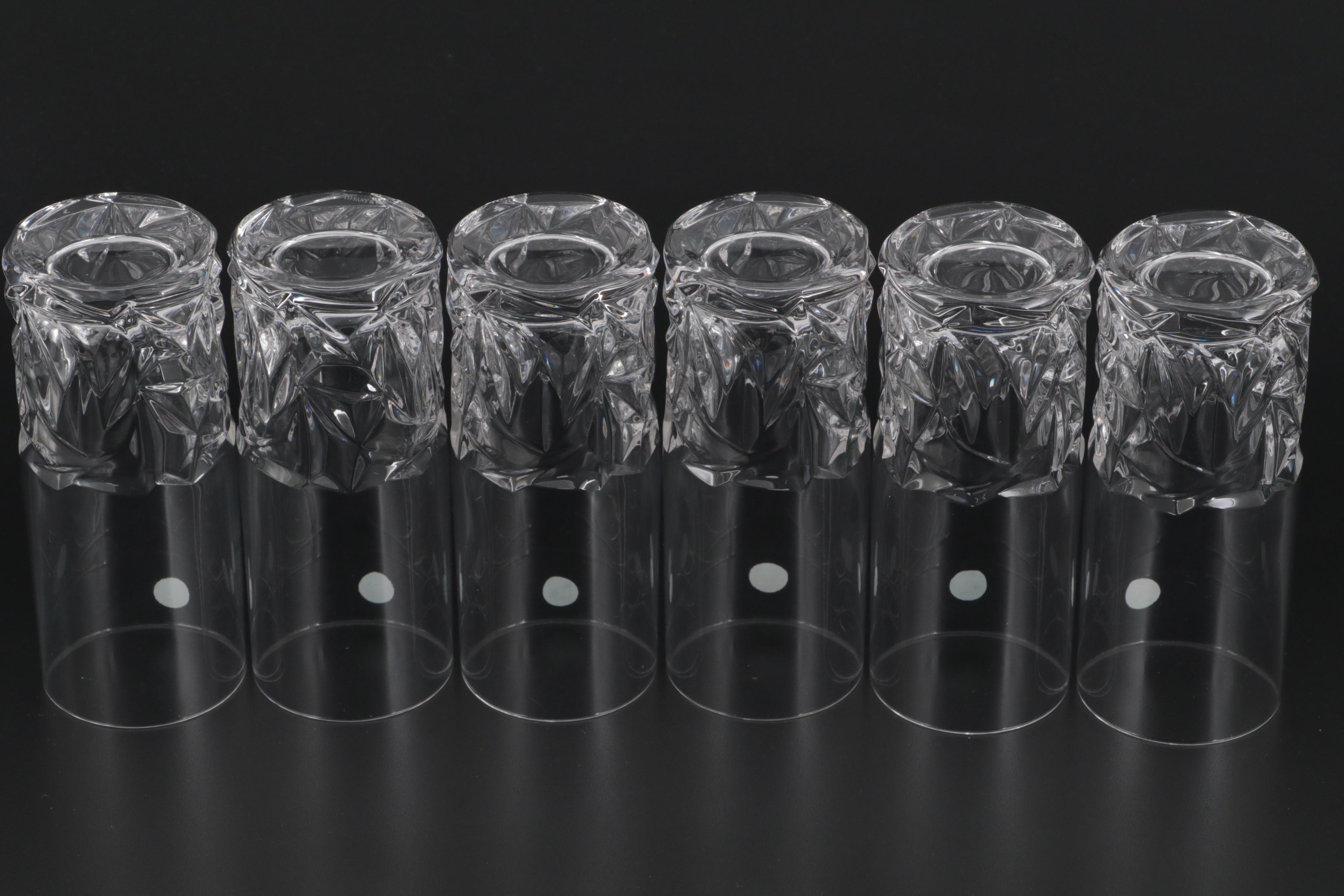 Tiffany & Co. "Rock Cut" Crystal Highball Glasses