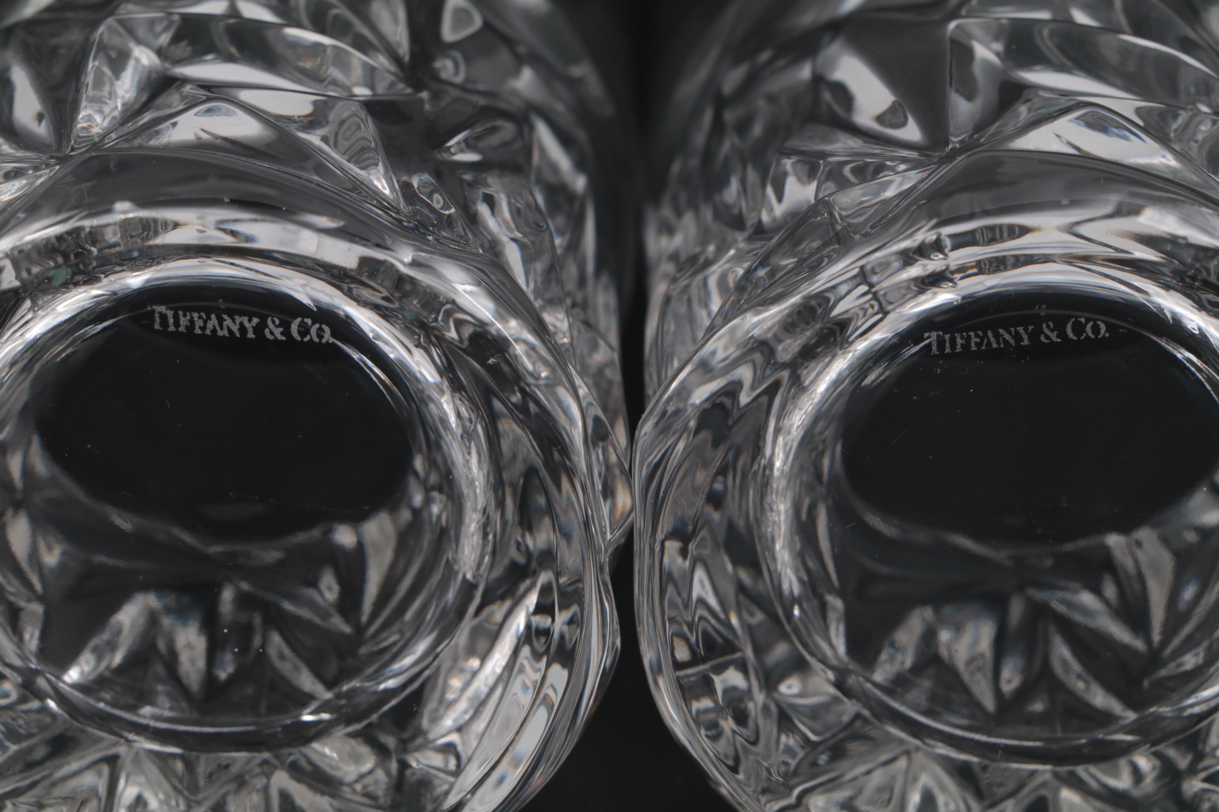 Tiffany & Co. "Rock Cut" Crystal Highball Glasses
