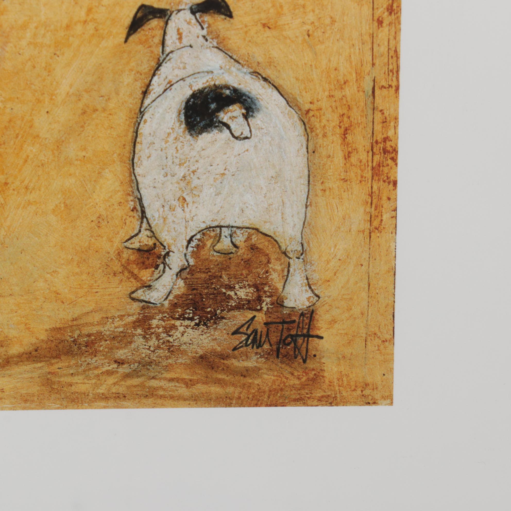 Figures With Dog Offset Lithographs After Sam Toft, 21st Century
