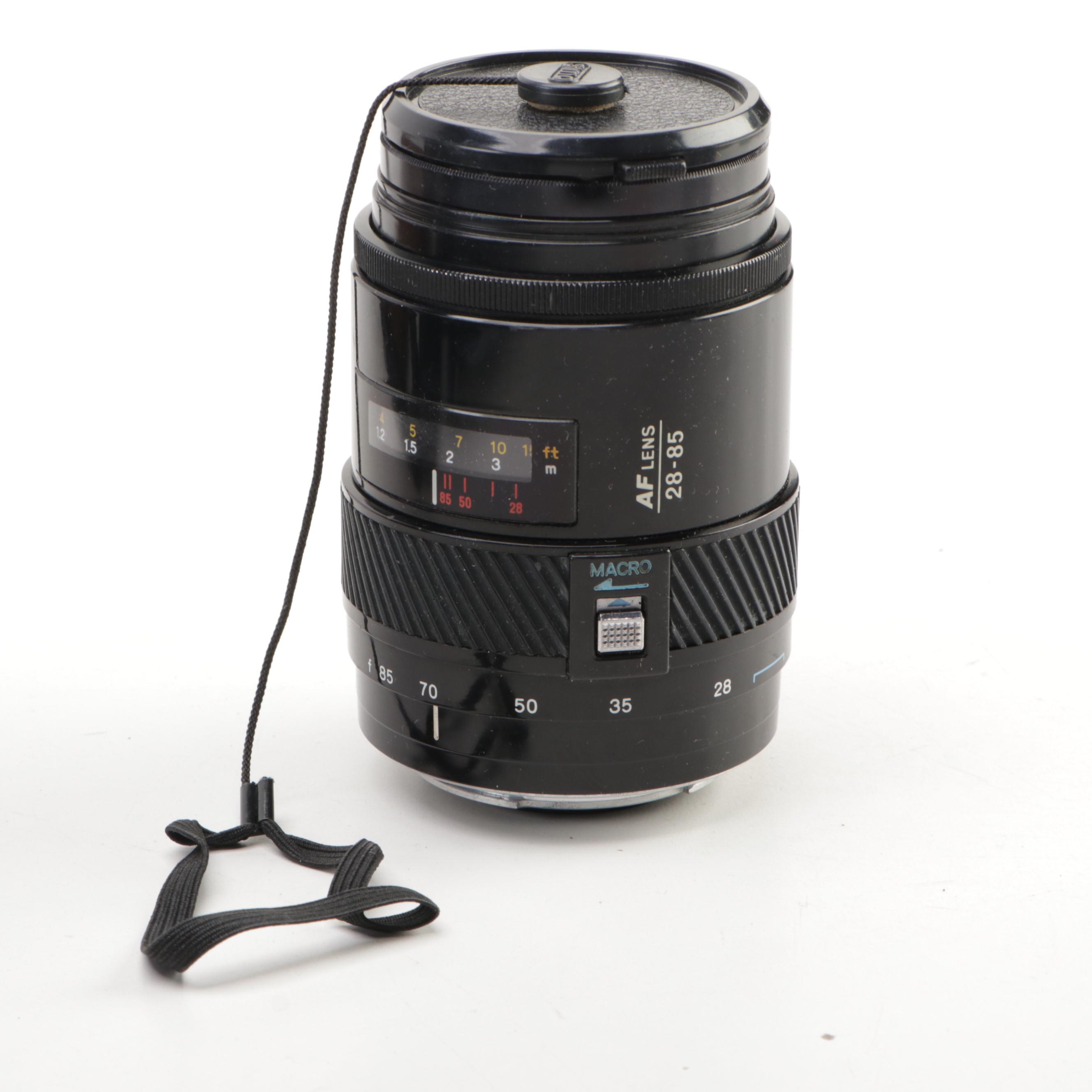 Minolta Maxxum 7xi SLR Camera with Lenses