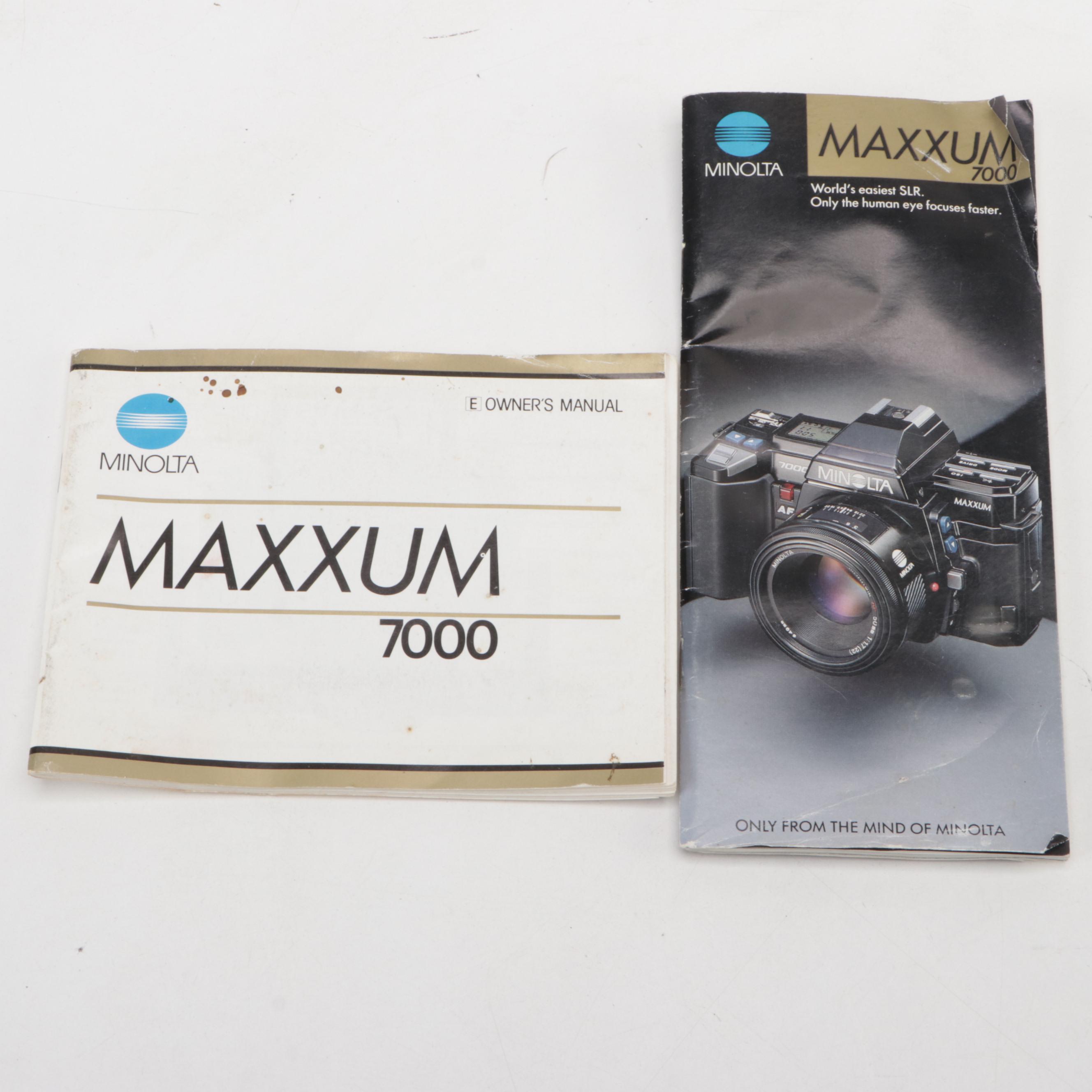 Minolta Maxxum 7xi SLR Camera with Lenses
