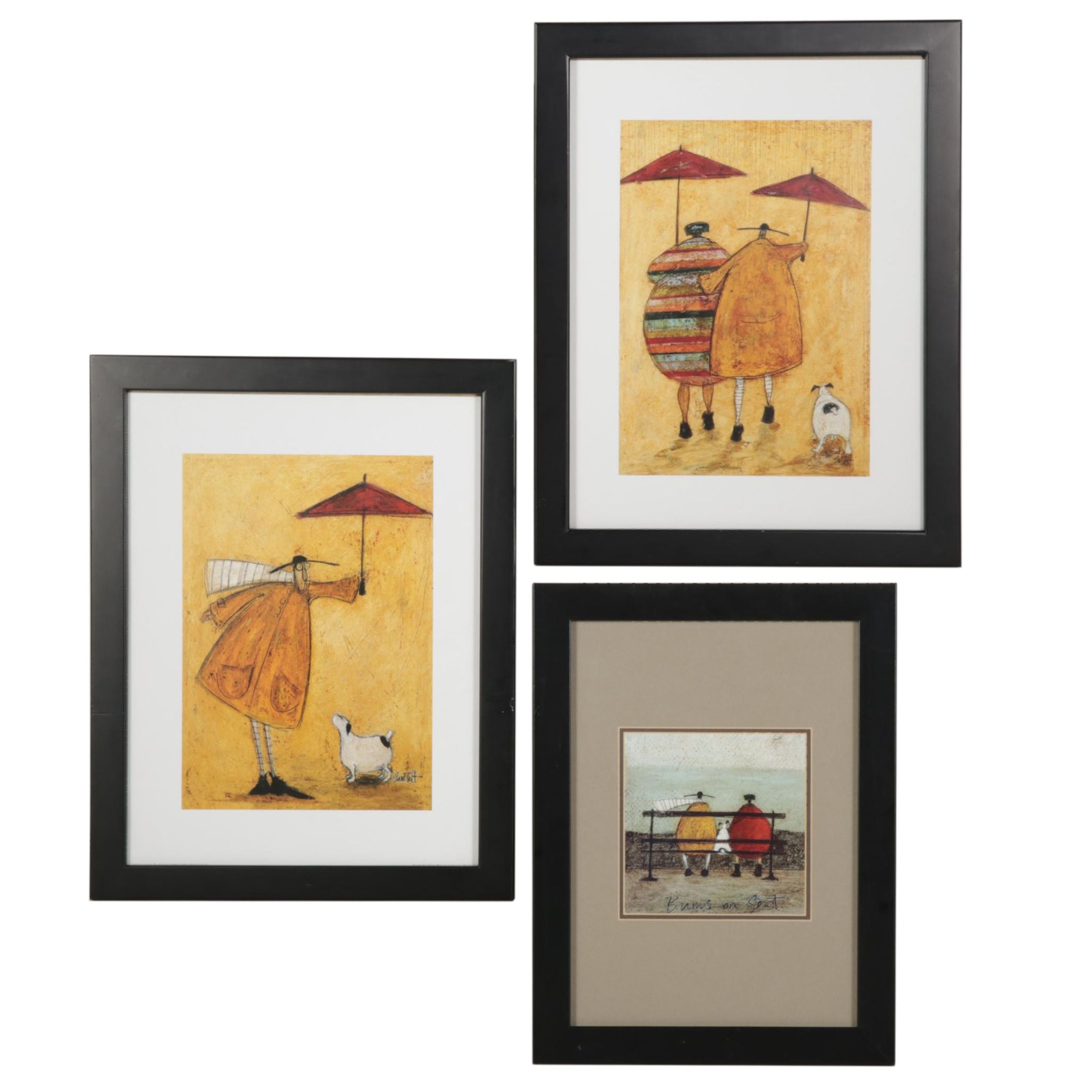 Figures With Dog Offset Lithographs After Sam Toft, 21st Century