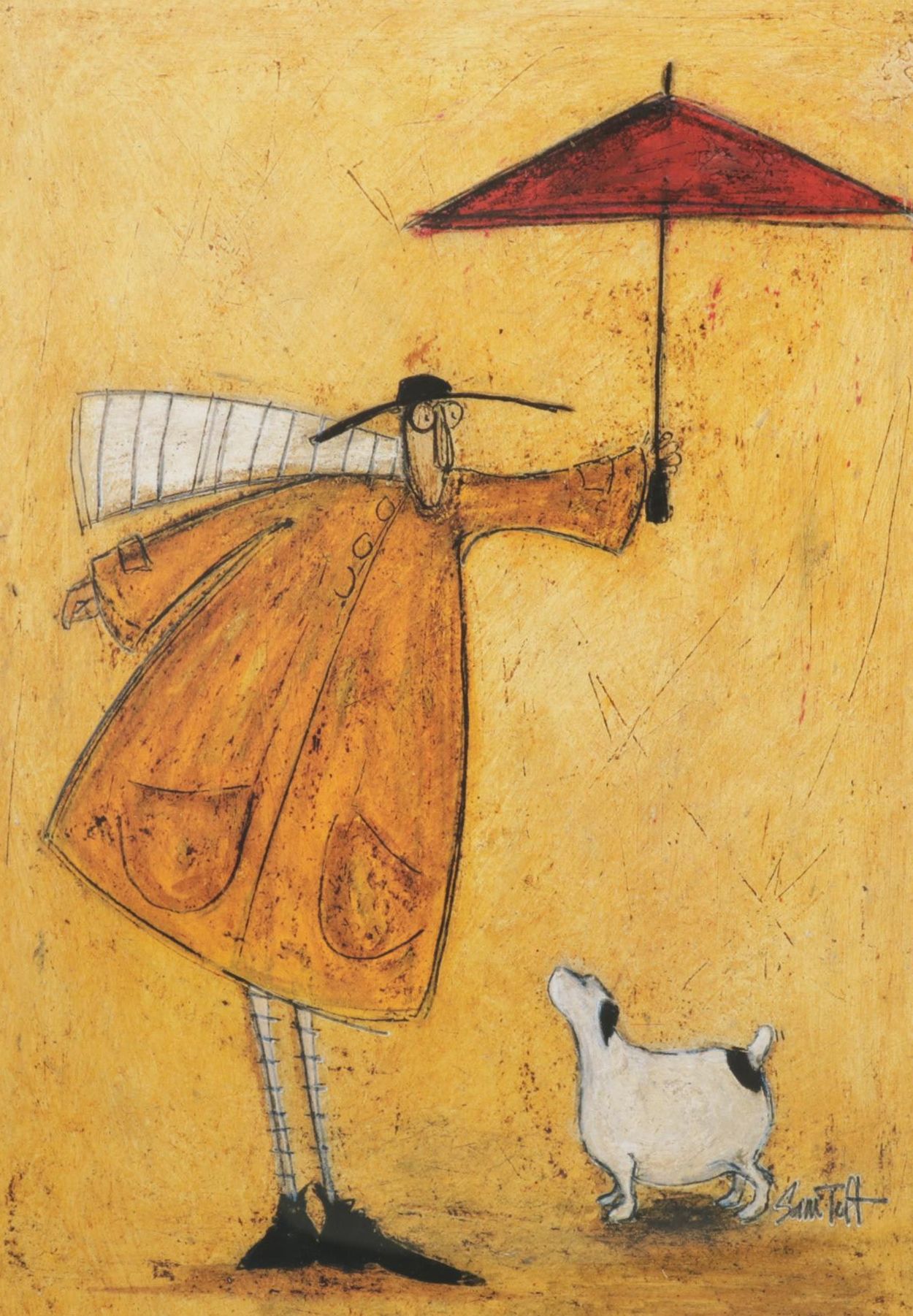 Figures With Dog Offset Lithographs After Sam Toft, 21st Century