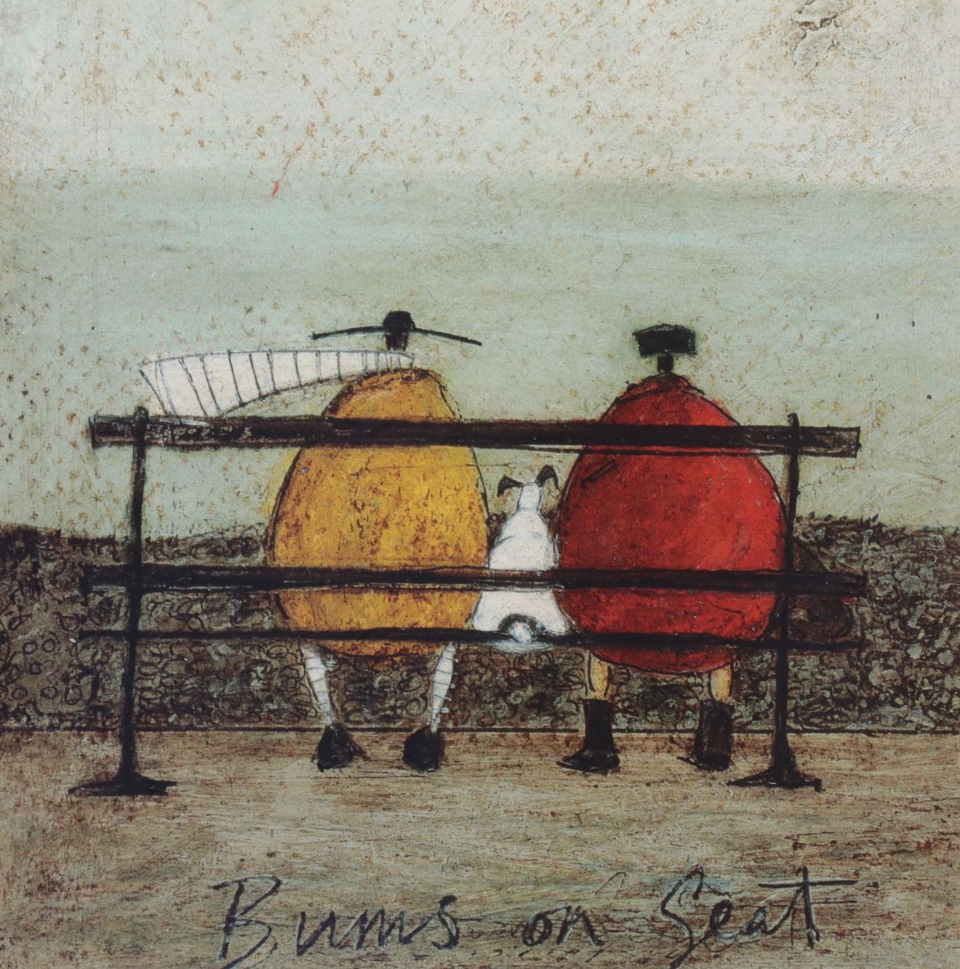 Figures With Dog Offset Lithographs After Sam Toft, 21st Century