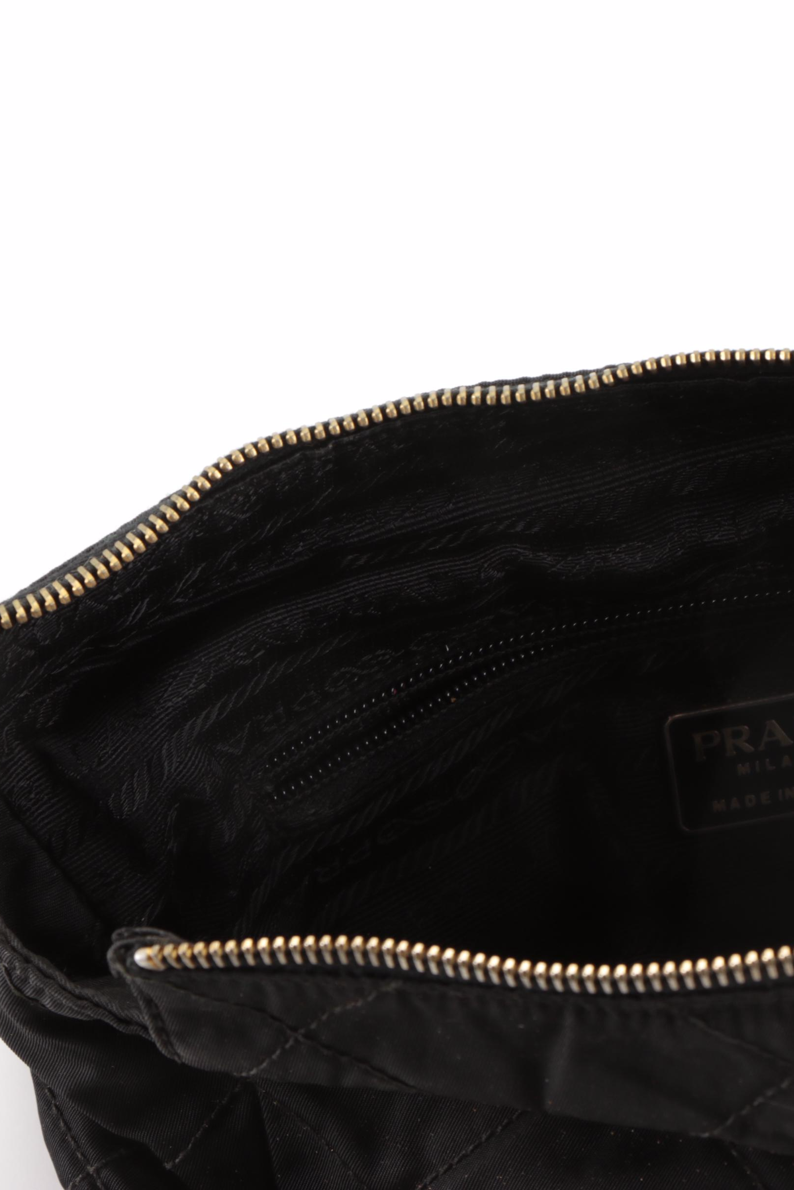 Prada Chain Handle Shoulder Bag in Quilted Tessuto Nylon