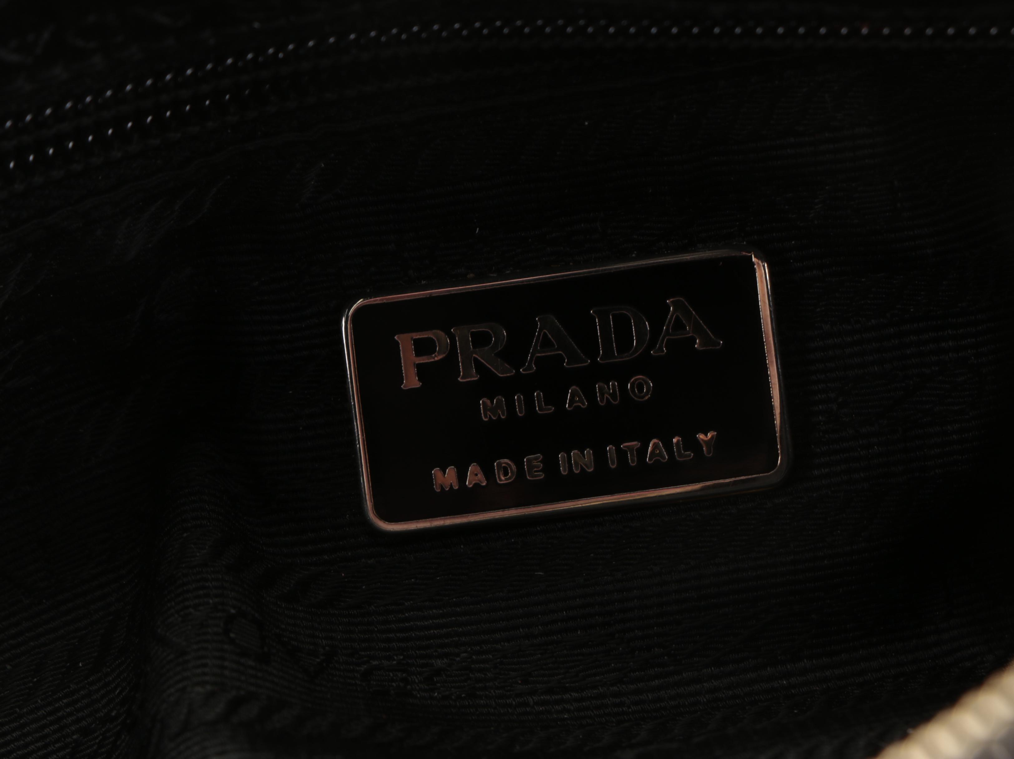 Prada Chain Handle Shoulder Bag in Quilted Tessuto Nylon