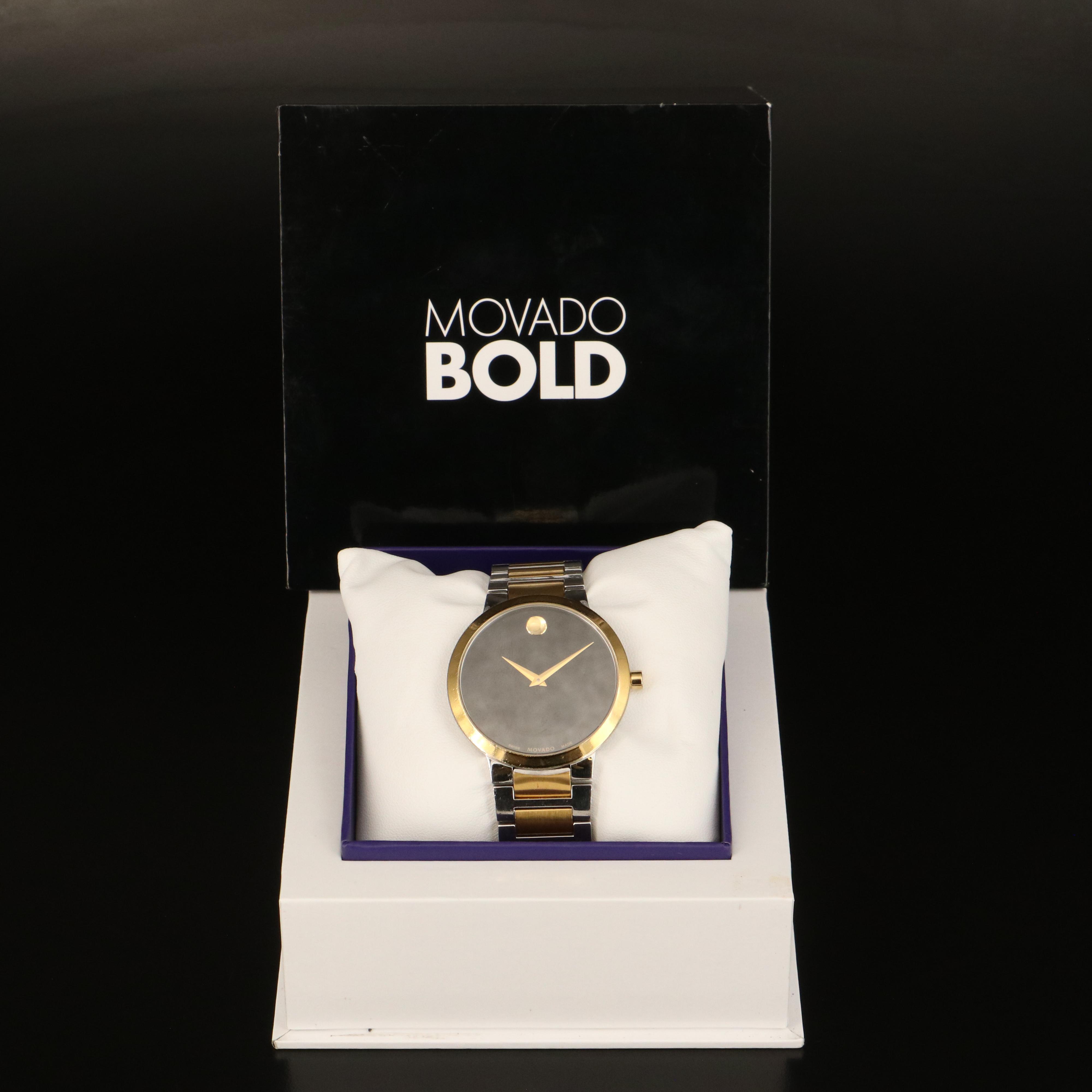 Movado Museum Bold Stainless Steel Watch