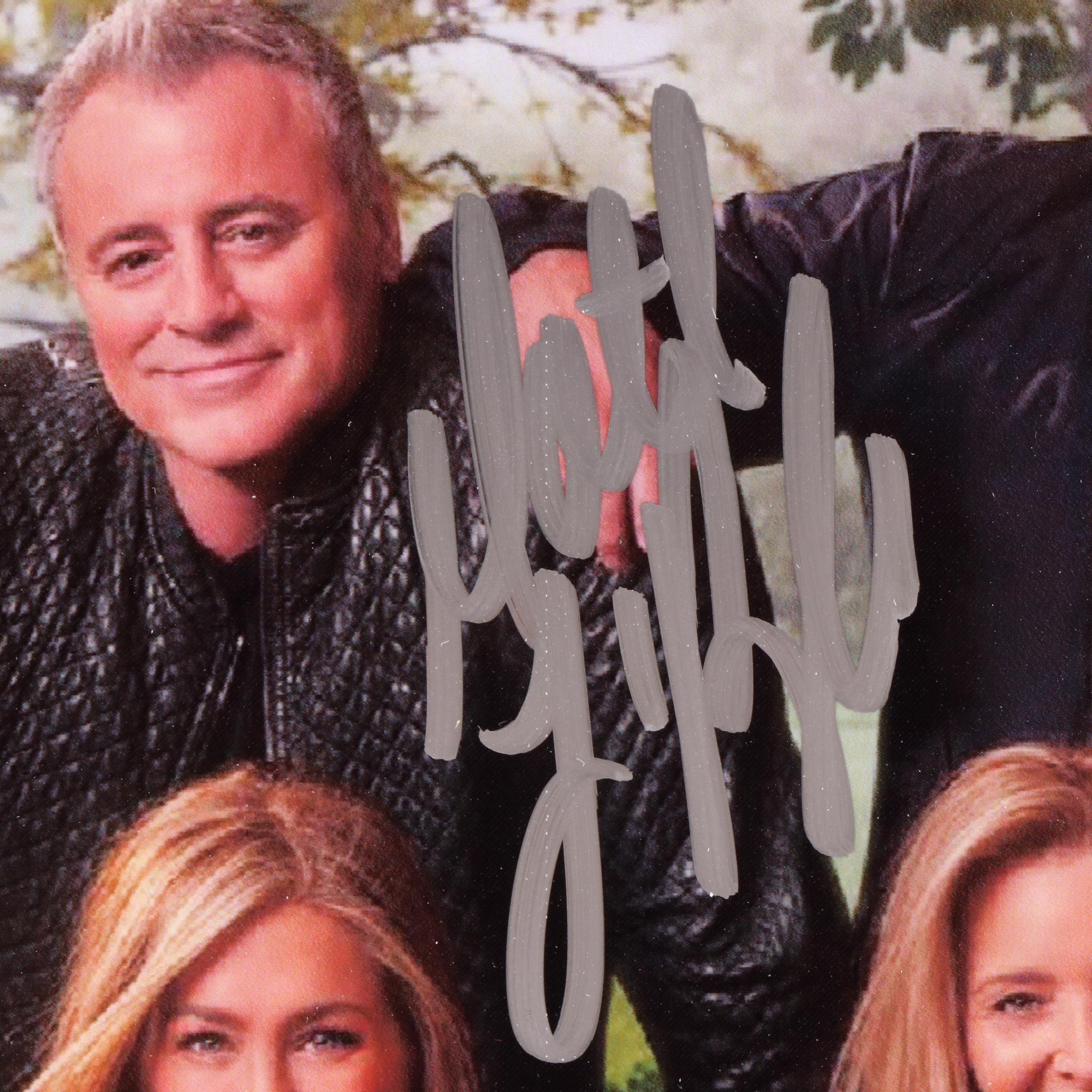 Aniston, Cox, Kudrow, Perry, Schwimmer, and Leblanc Signed "Friends" TV Print