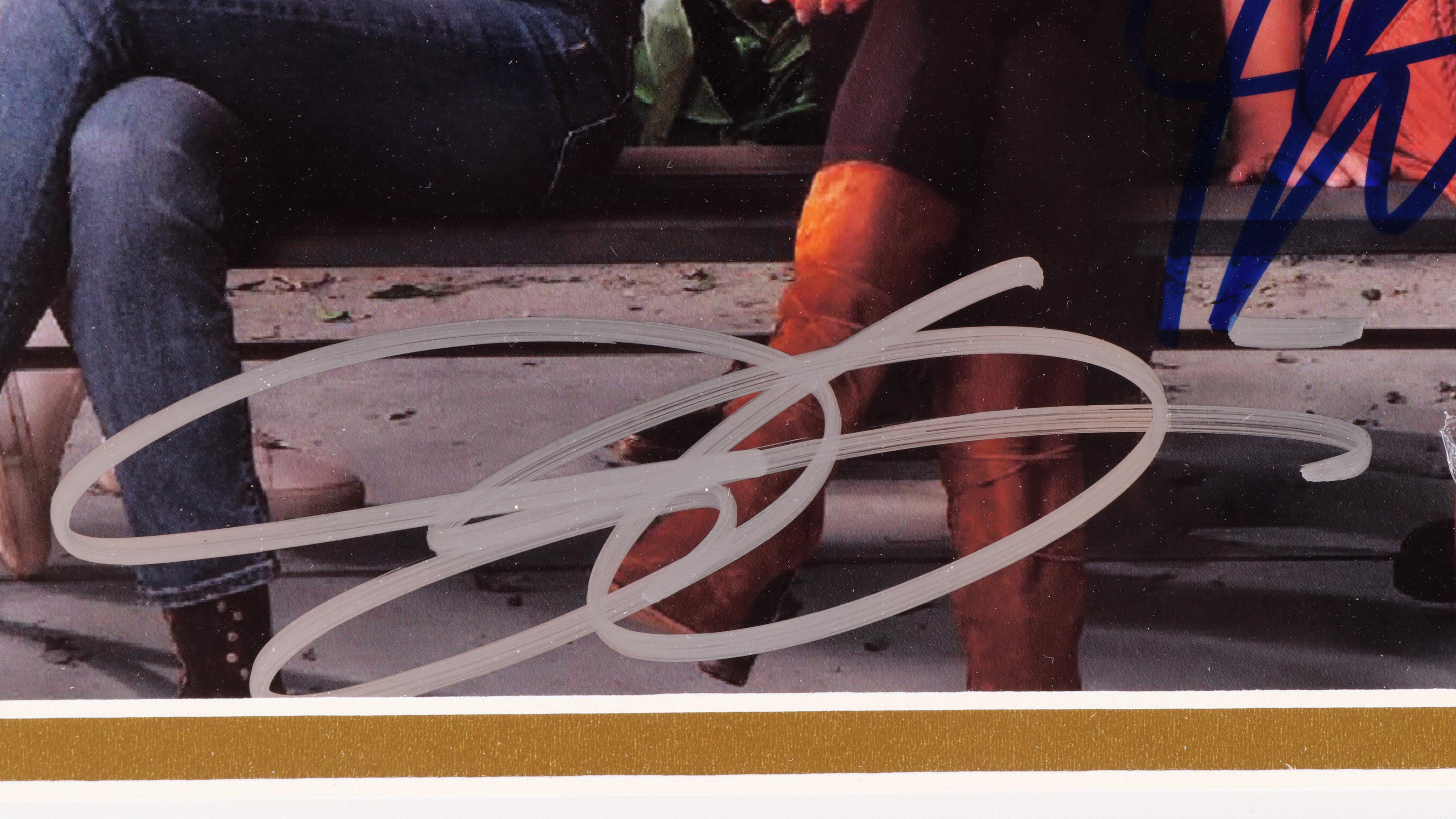 Aniston, Cox, Kudrow, Perry, Schwimmer, and Leblanc Signed "Friends" TV Print