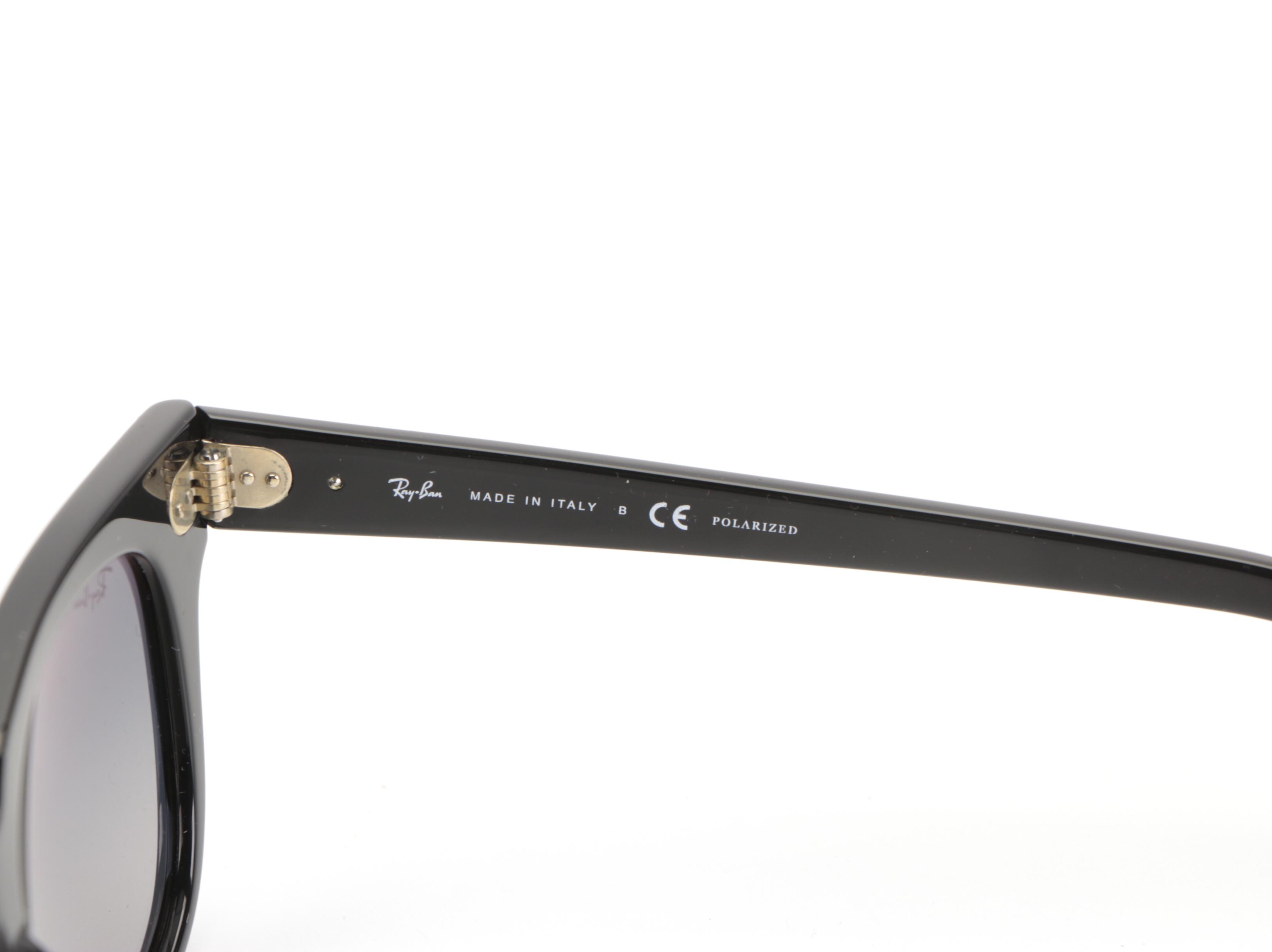 Ray-Ban RB2168 Meteor Polarized Sunglasses in Black with Case and Box