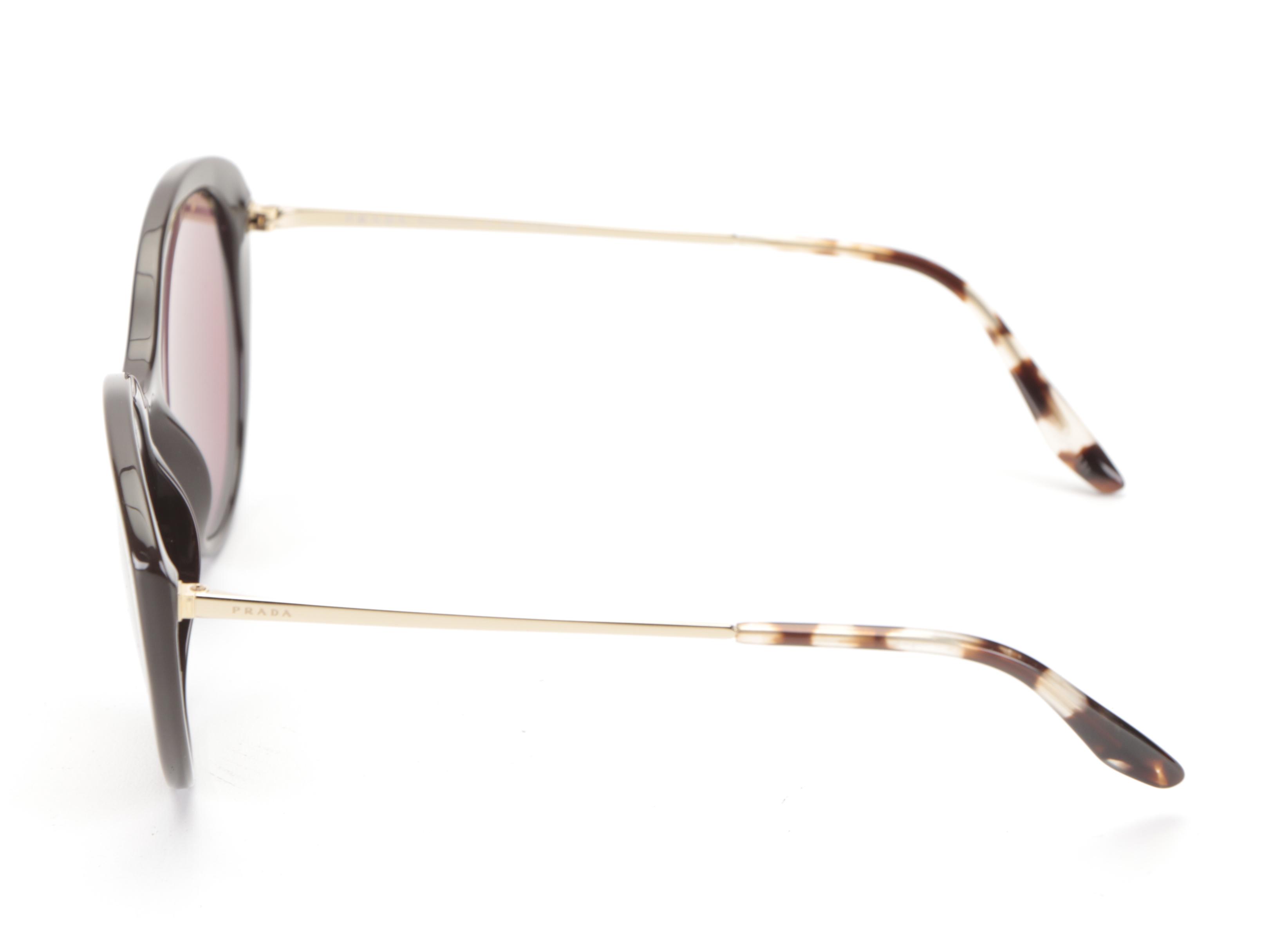 Prada SPR 18X Polarized Round Sunglasses in Box