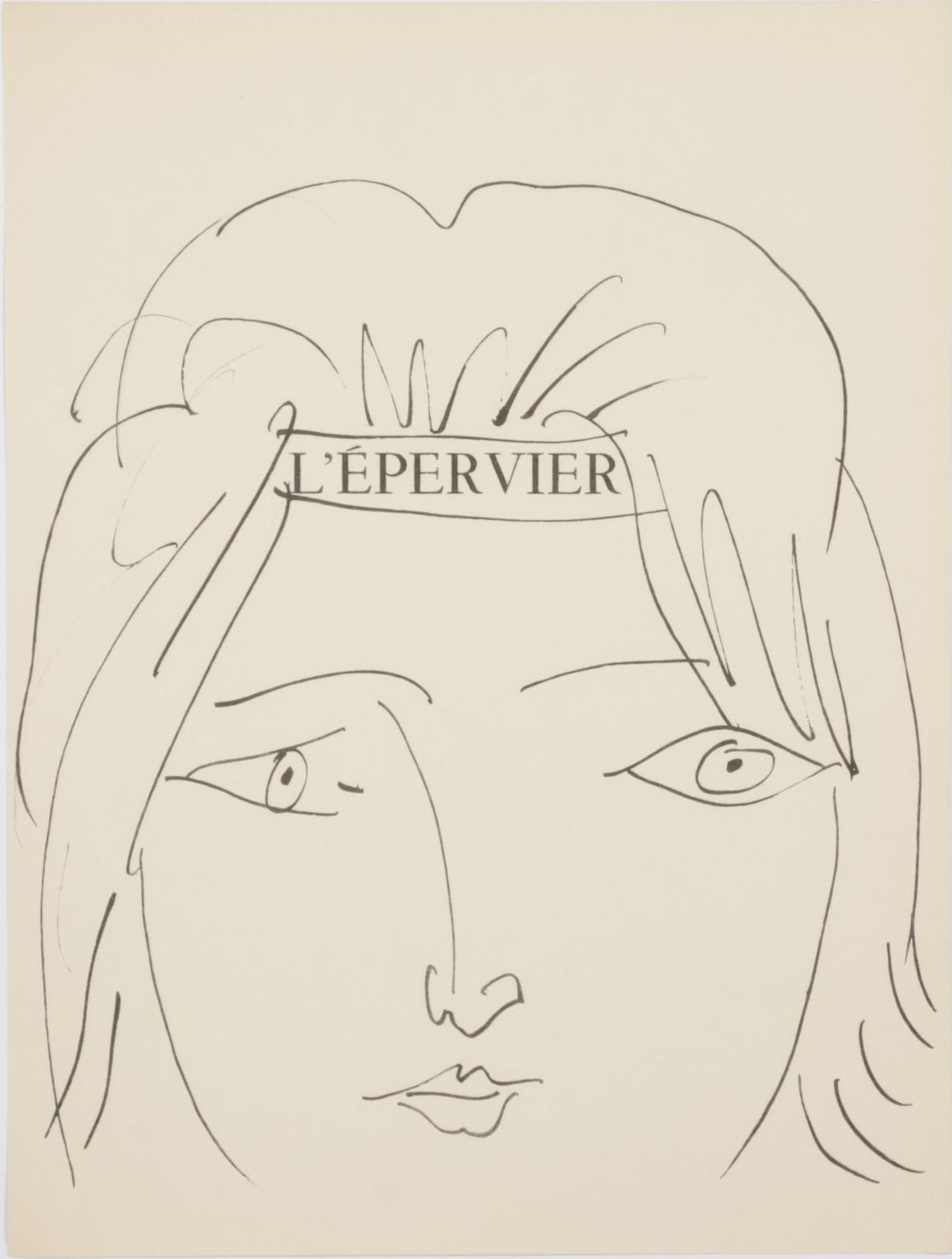 Collotype After Pablo Picasso "L'épervier, visage de femme" 1957