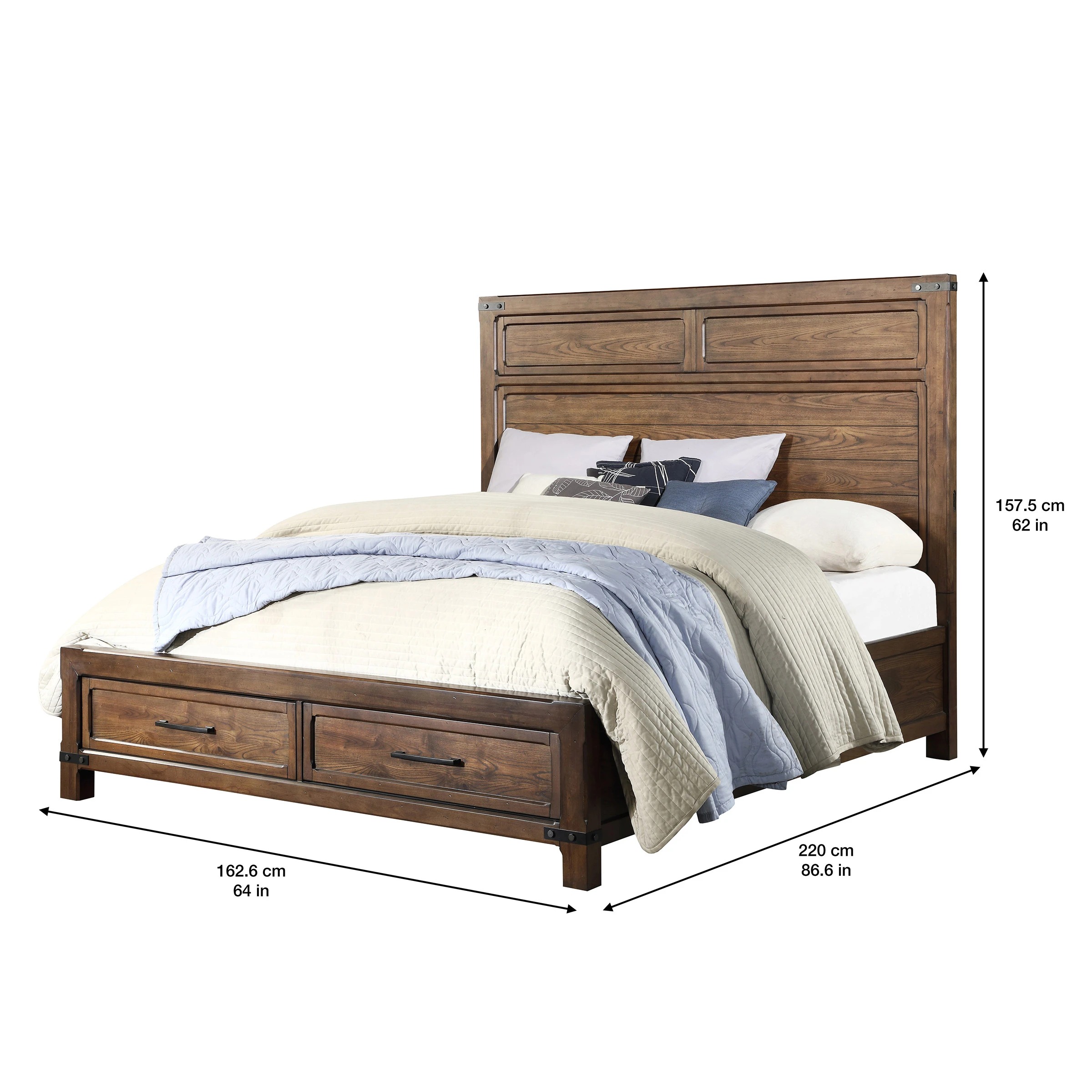 Northridge Home "Urban Park" King Size Platform Storage Bed