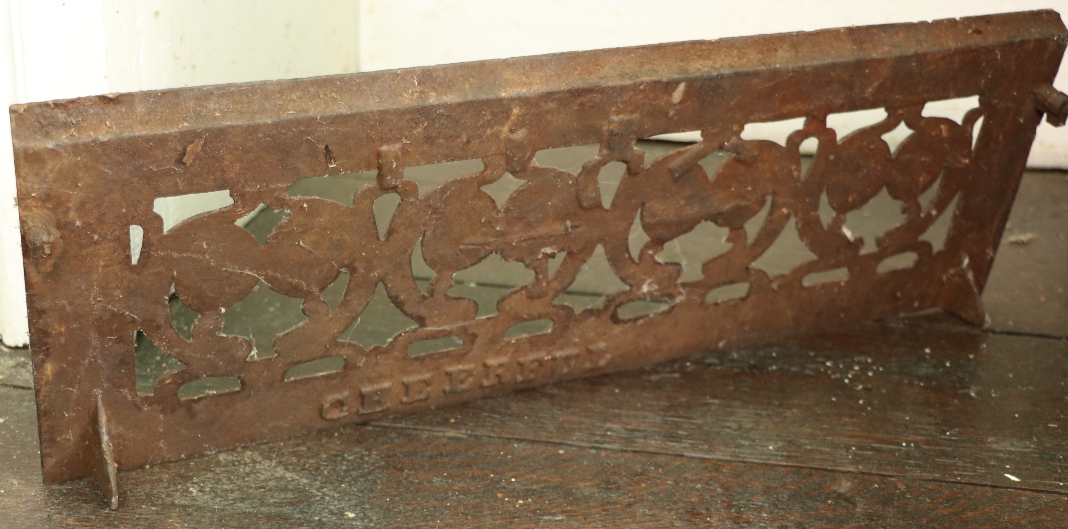 Cheerful Co. Cast Iron Grate with Other Fireplace Surround with Summer Cover