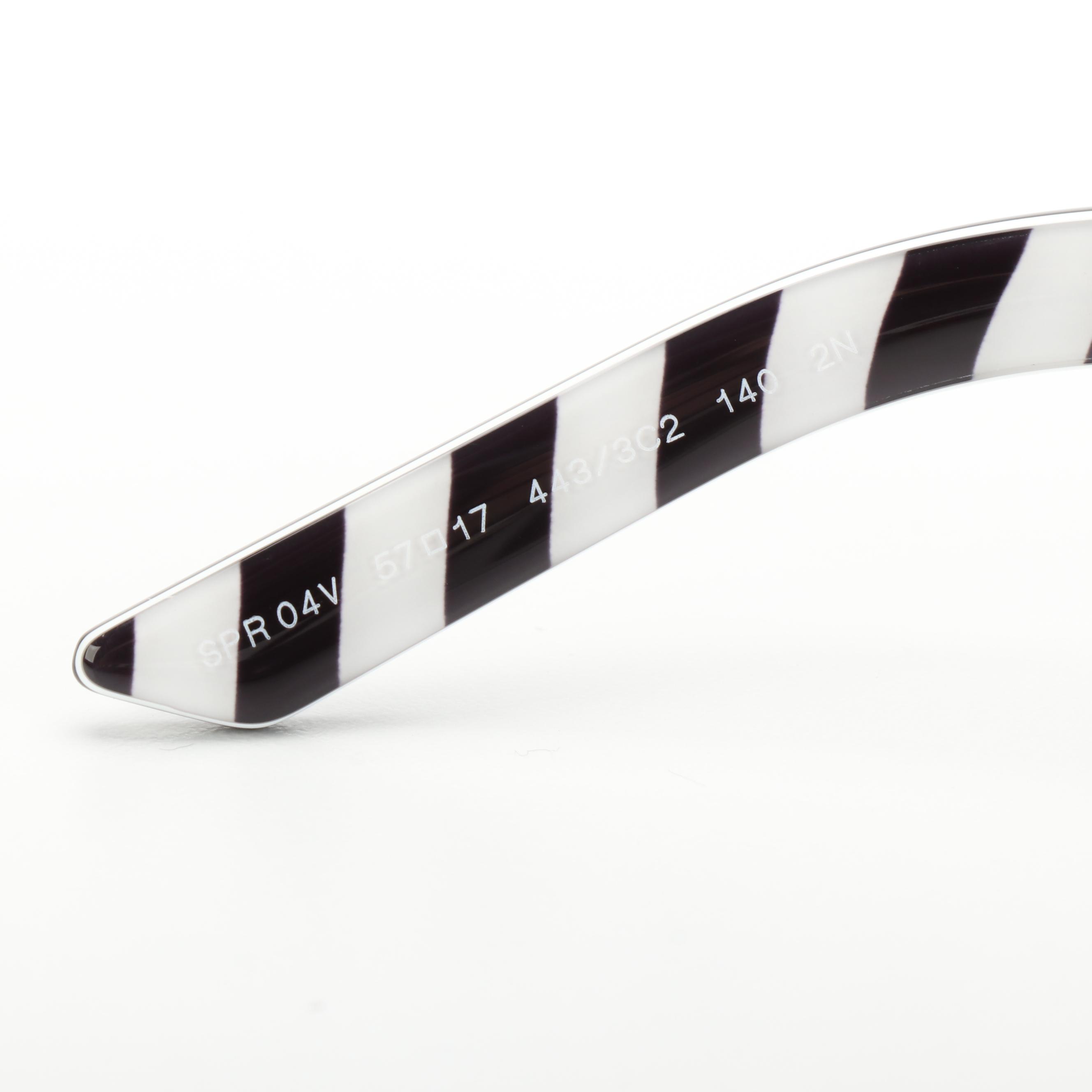 Prada SPR04V Black and White Camouflage Print Sunglasses with Case and Box