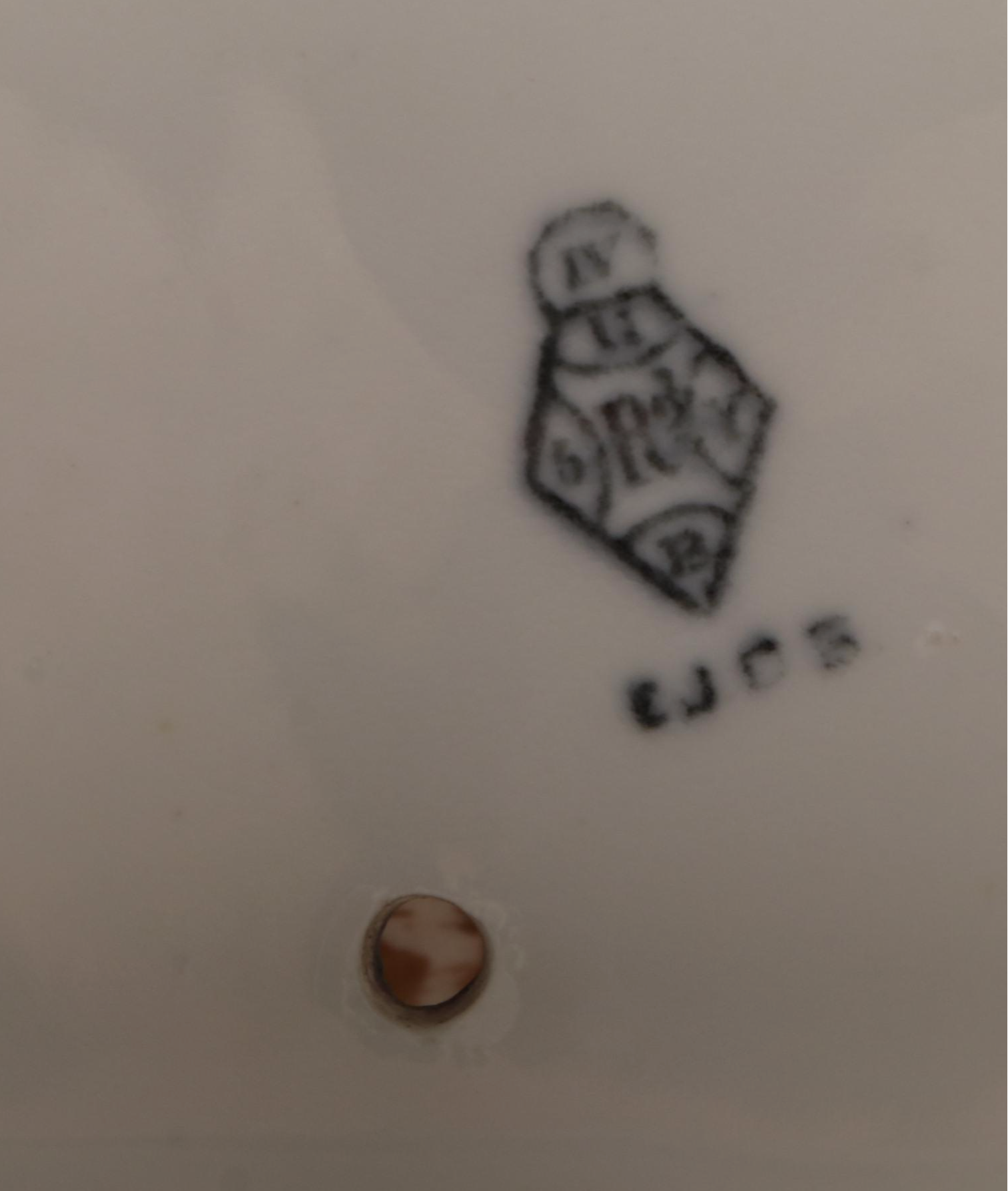 EJD Bodley Bamboo Form Imari Style Porcelain Teapot, Mid to Late 19th Century