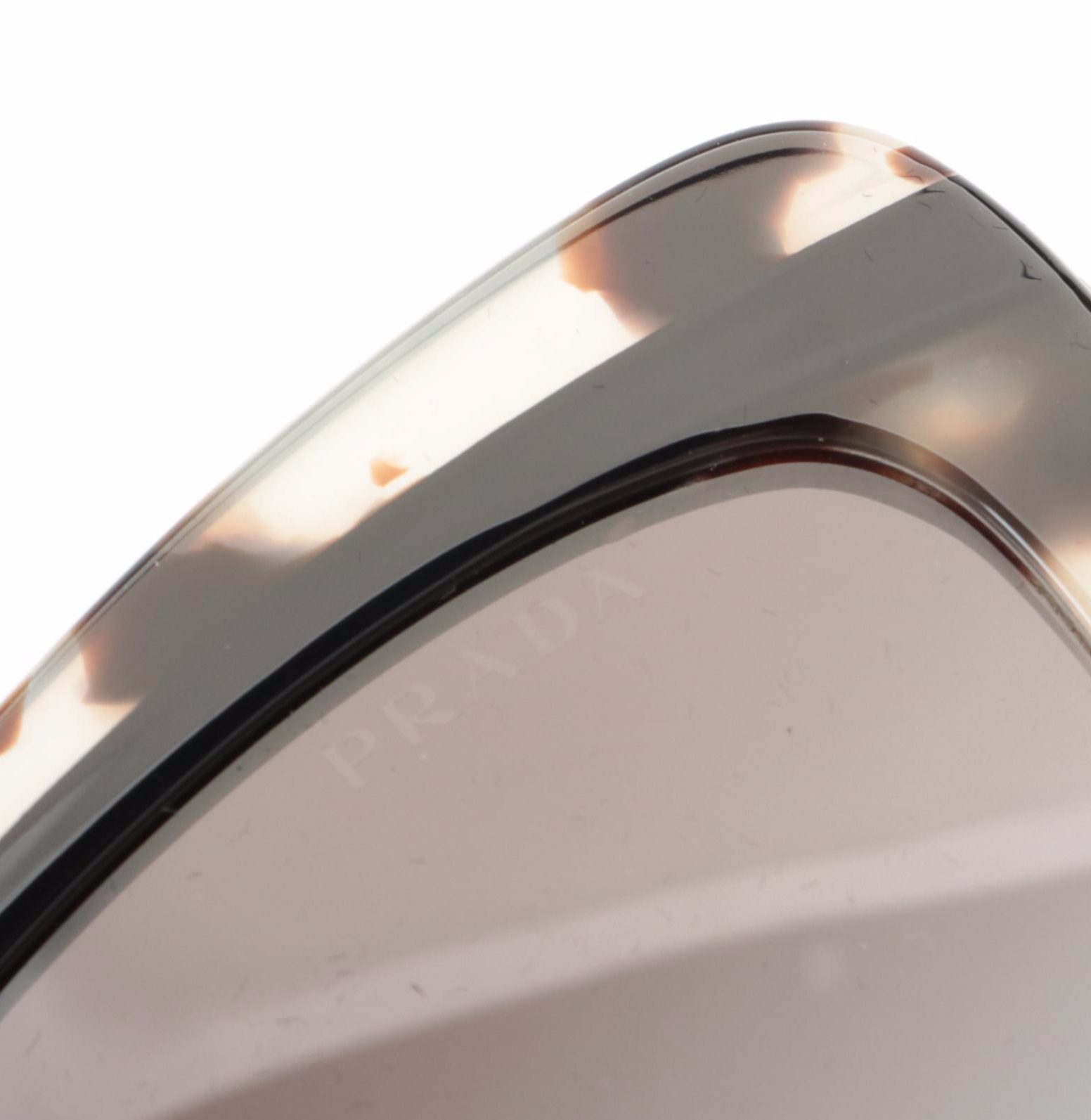 Prada SPR 25X Modified Cat Eye Style Sunglasses with Case and Box