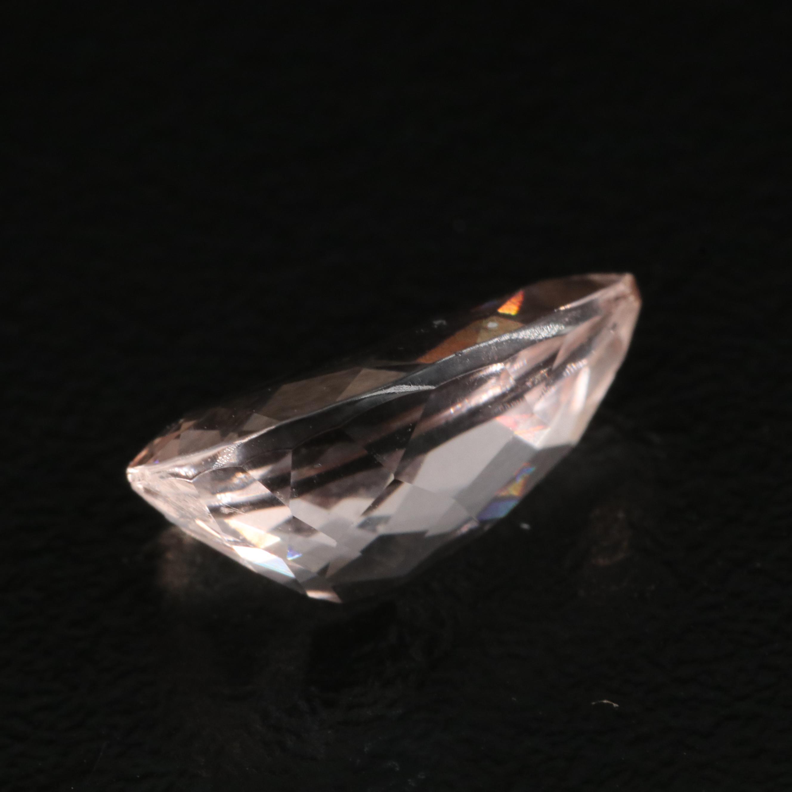 Loose 2.30 CT Pear Faceted Morganite