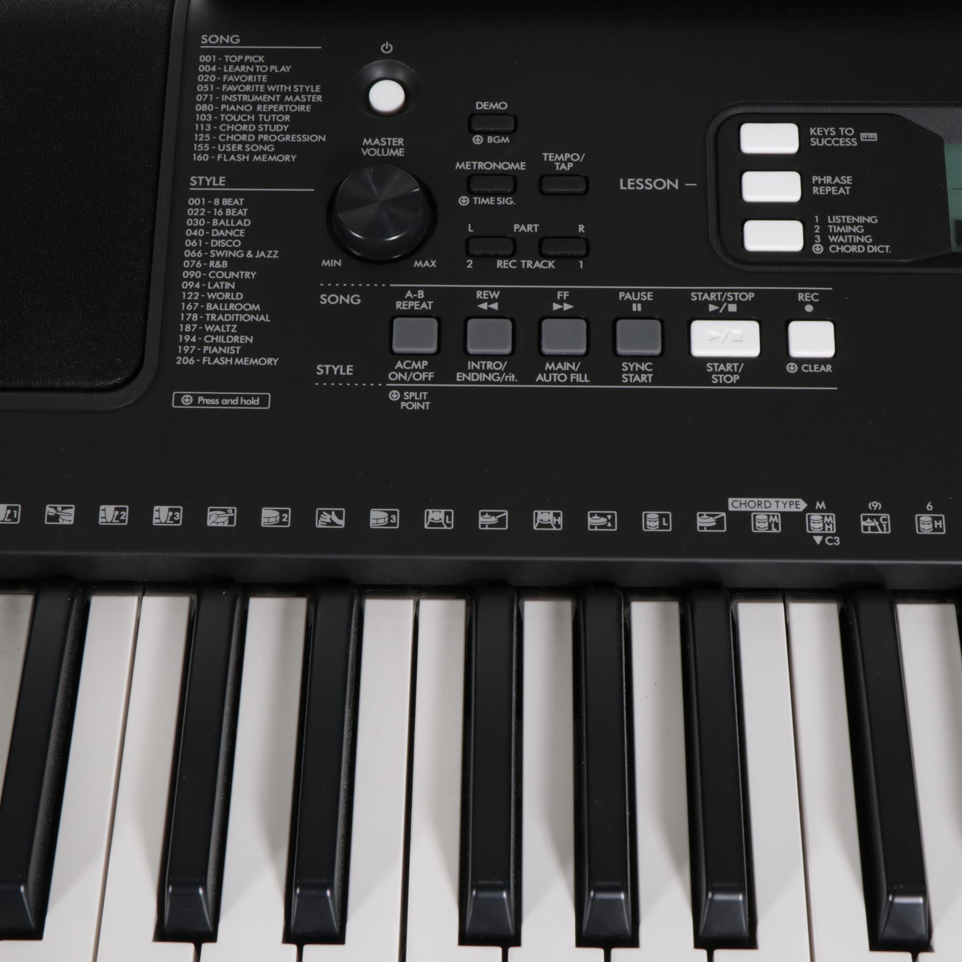 Yamaha PSR-E373 Keyboard with Stand and Bench