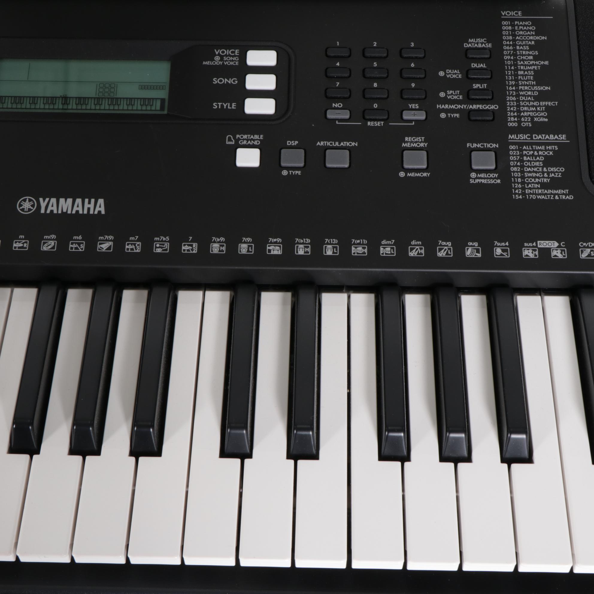 Yamaha PSR-E373 Keyboard with Stand and Bench
