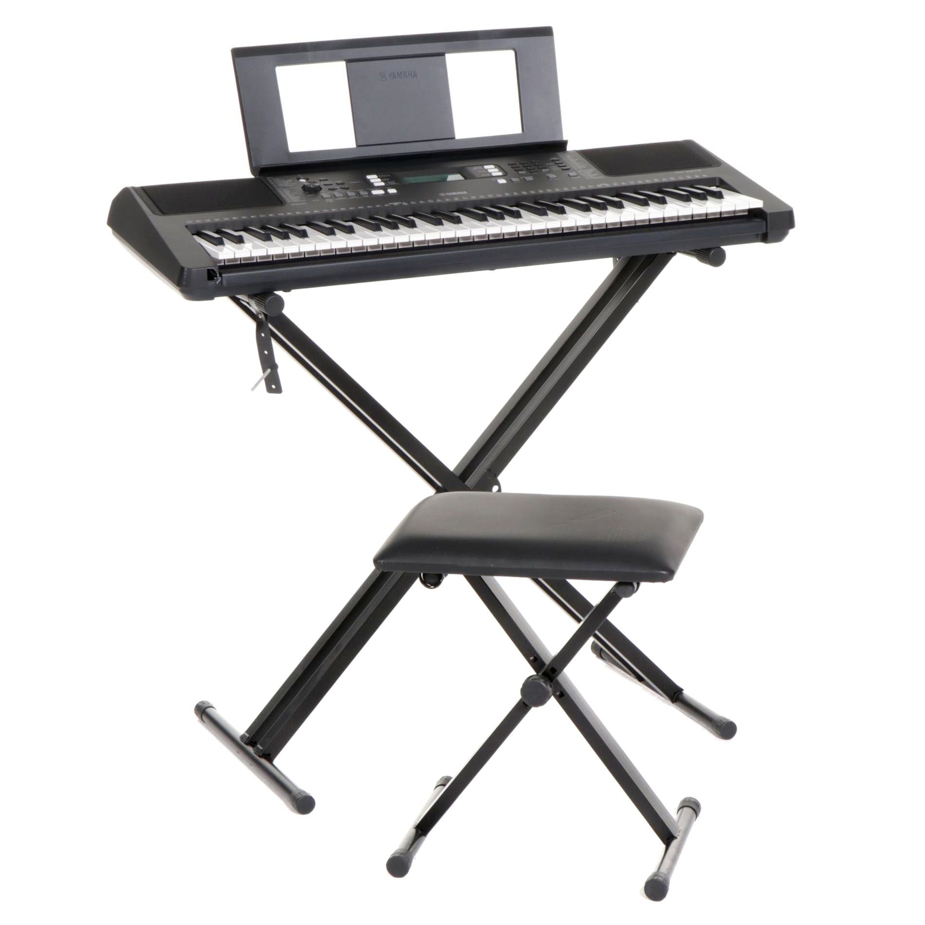 Yamaha PSR-E373 Keyboard with Stand and Bench