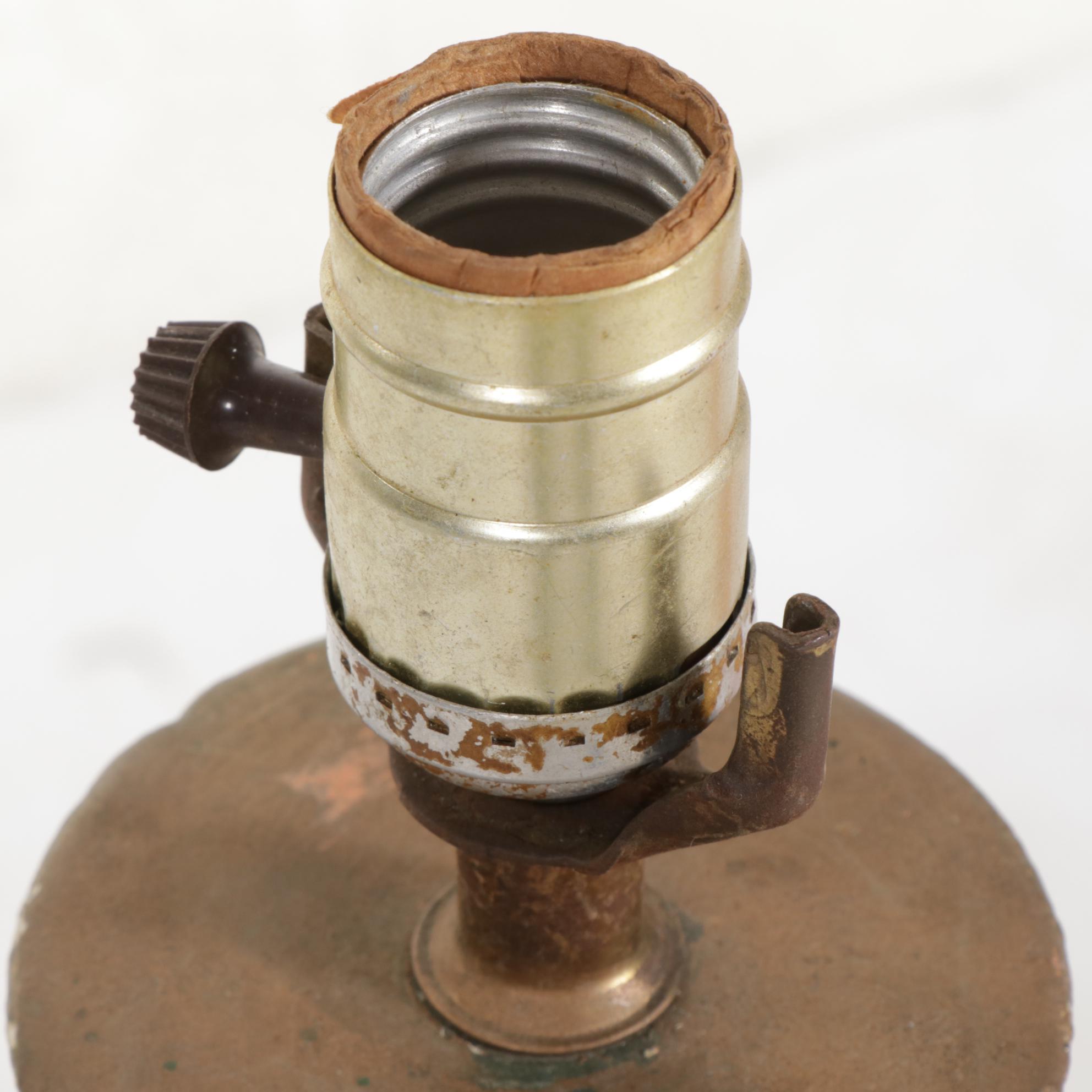 Pair of Mid Century Modern Chalkware Table Lamps