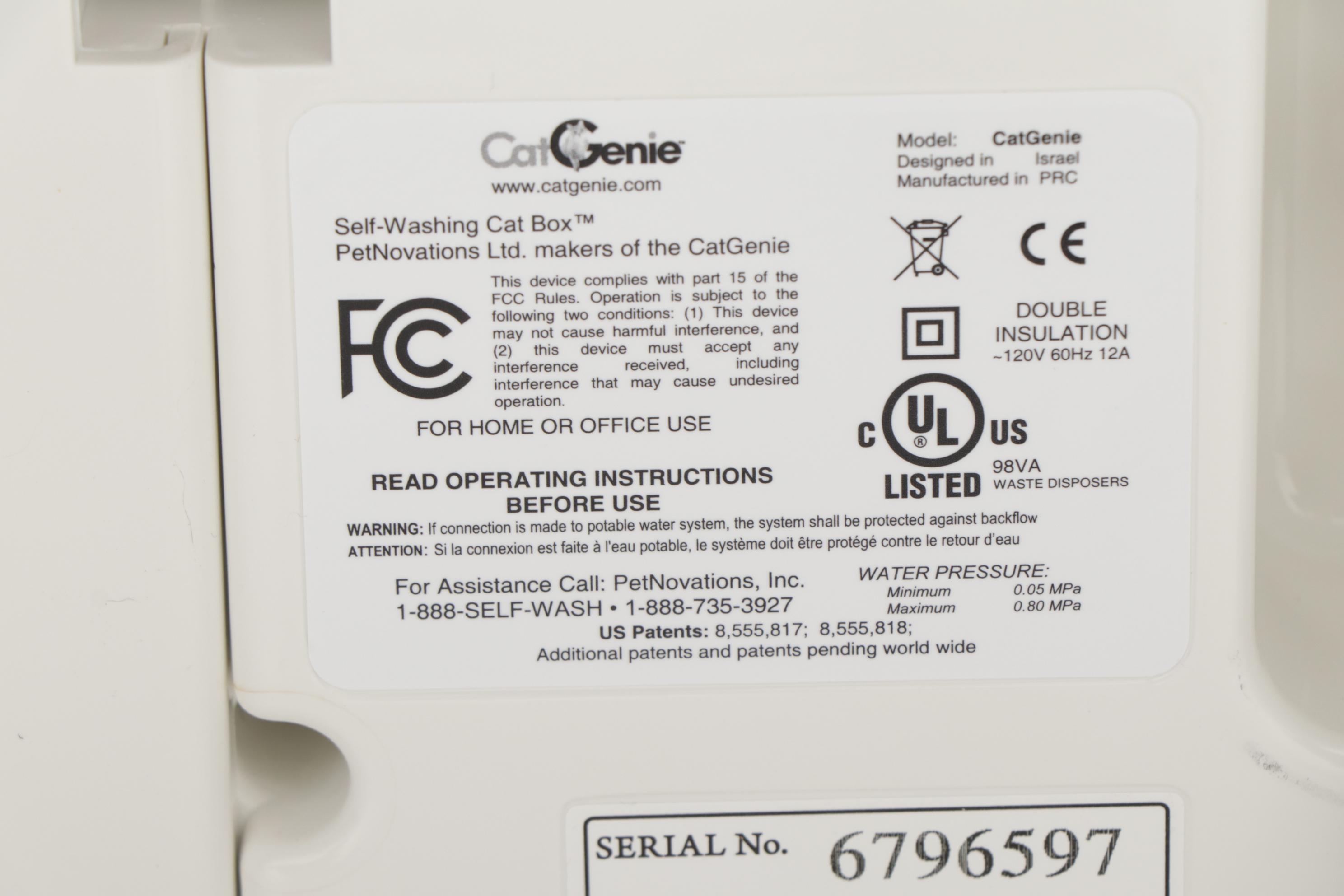 Two Cat Genie Litter Boxes with Dinkwell "Big Dog" Water Fountains