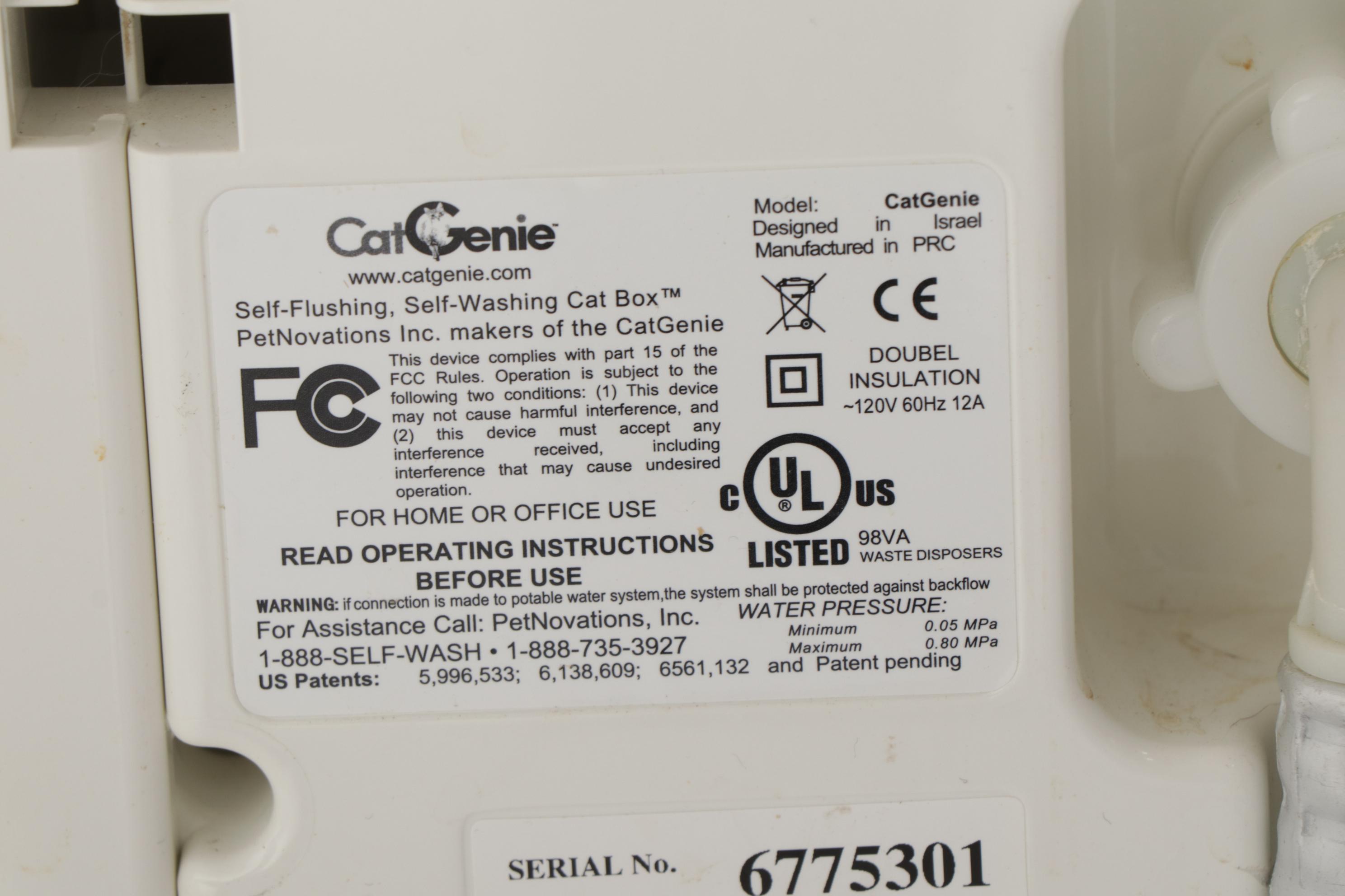 Two Cat Genie Litter Boxes with Dinkwell "Big Dog" Water Fountains