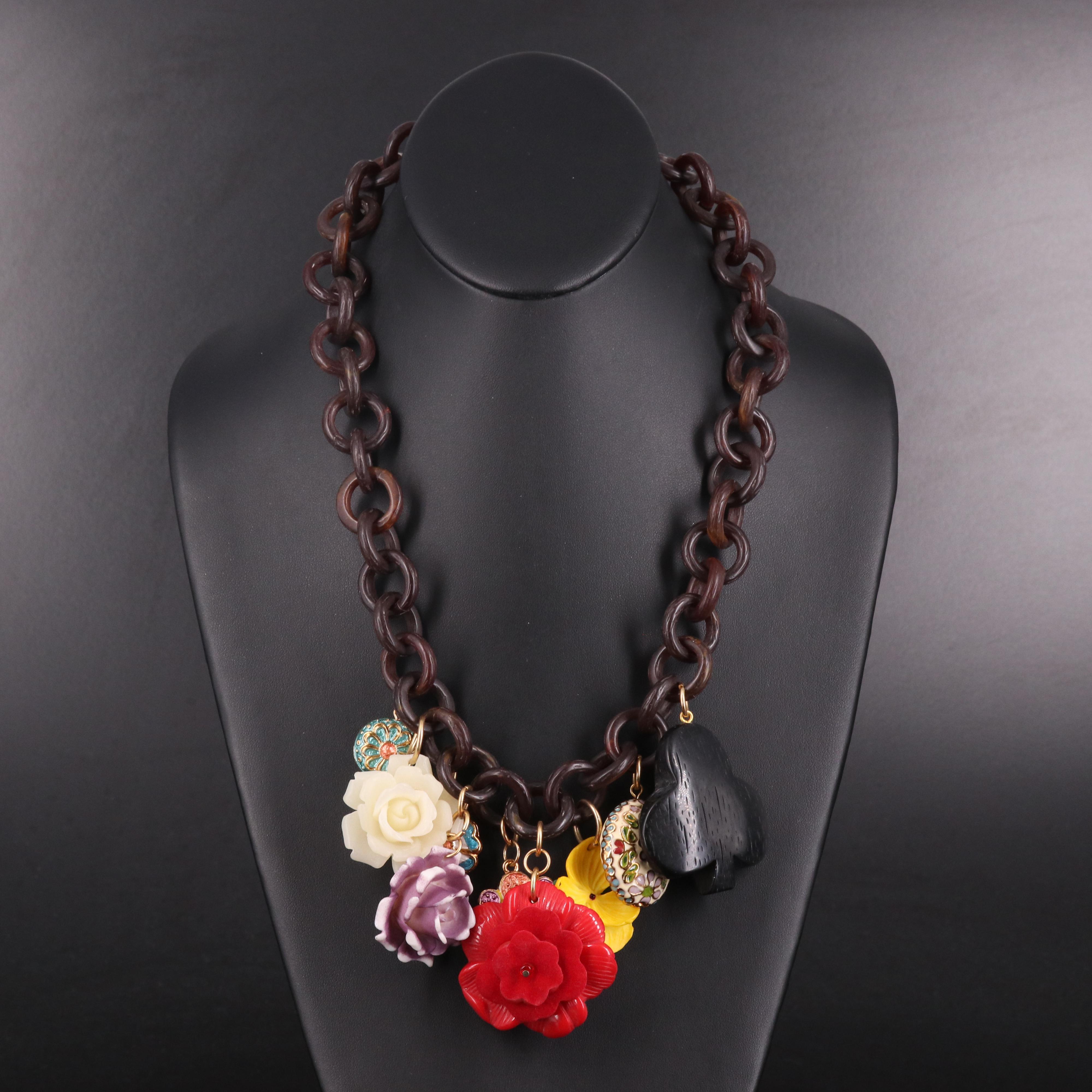 Erickson Beamon for Target Rhinestone Flower Necklace