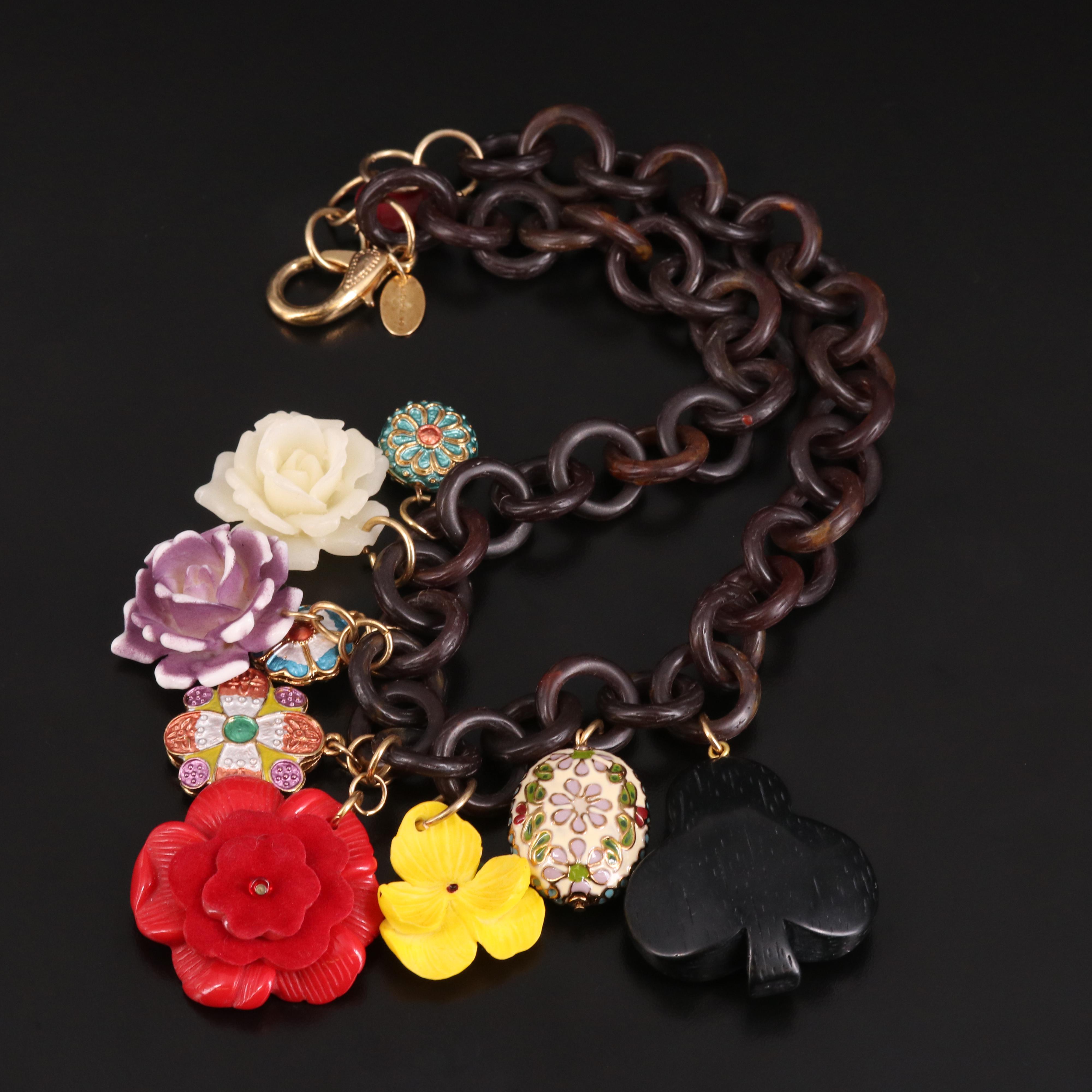 Erickson Beamon for Target Rhinestone Flower Necklace